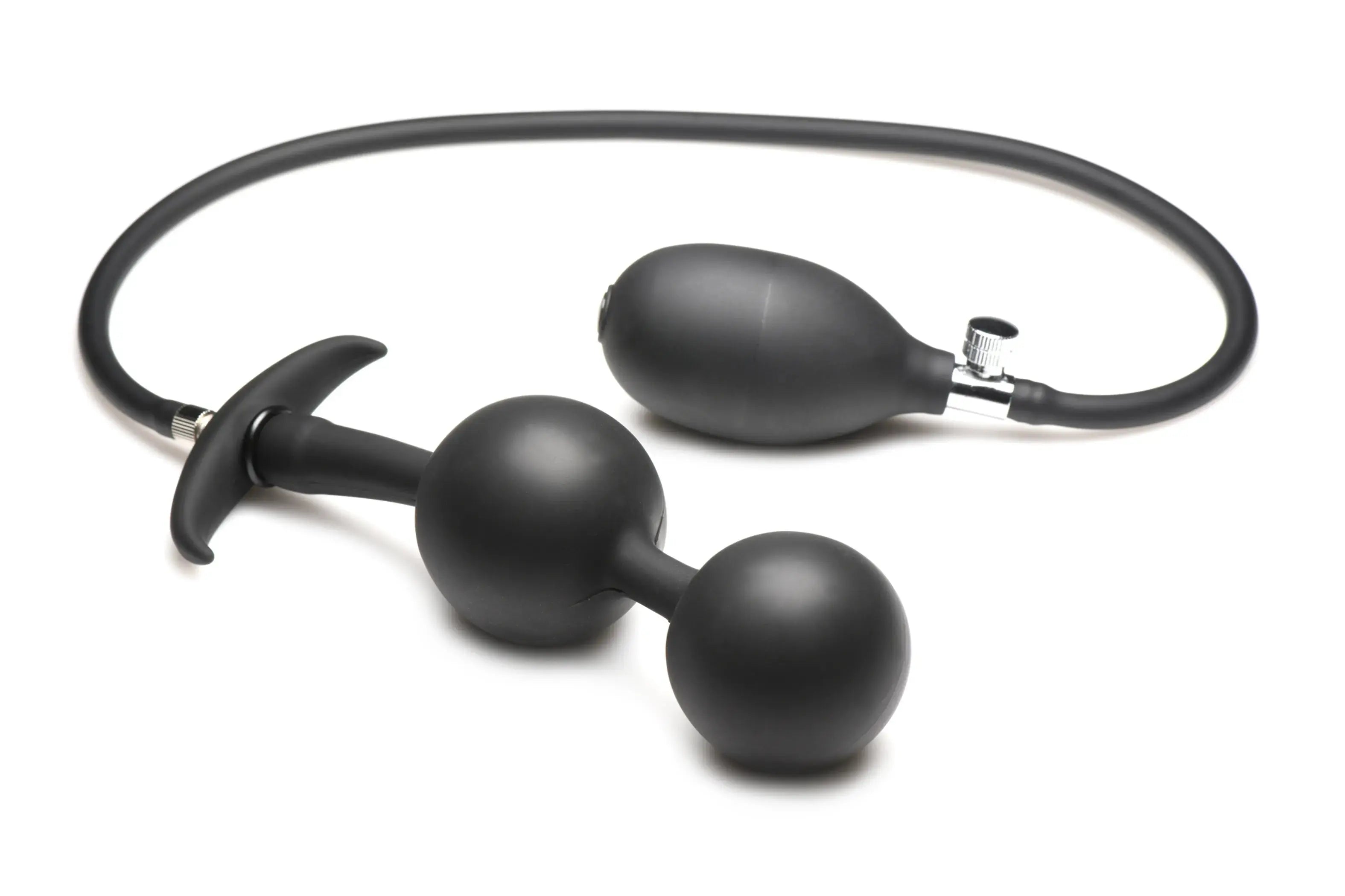 Master Series Ass Rattler Weighted Inflatable Plug XR Brands