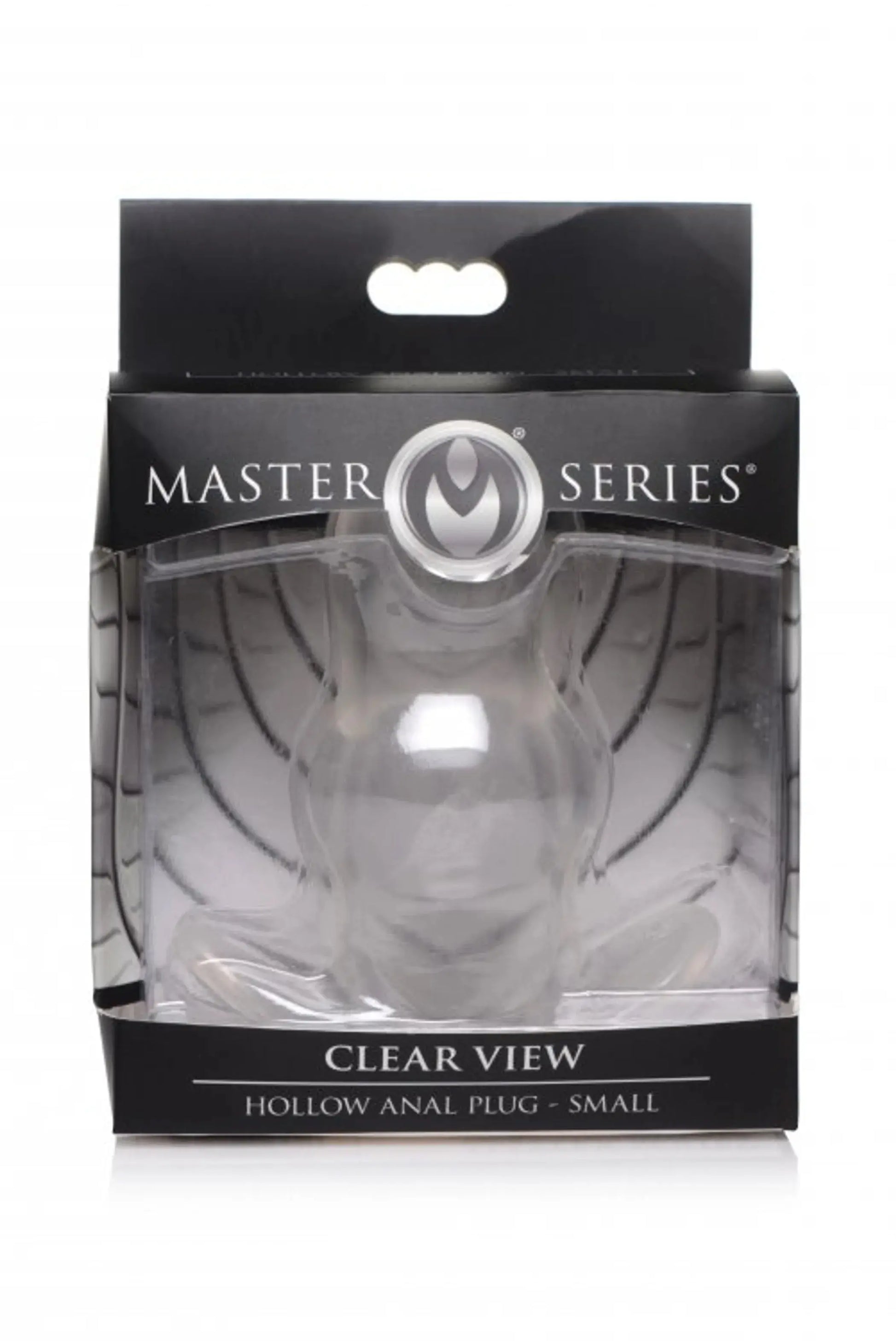 Master Series Clear View Hollow Anal Plug Small XR Brands