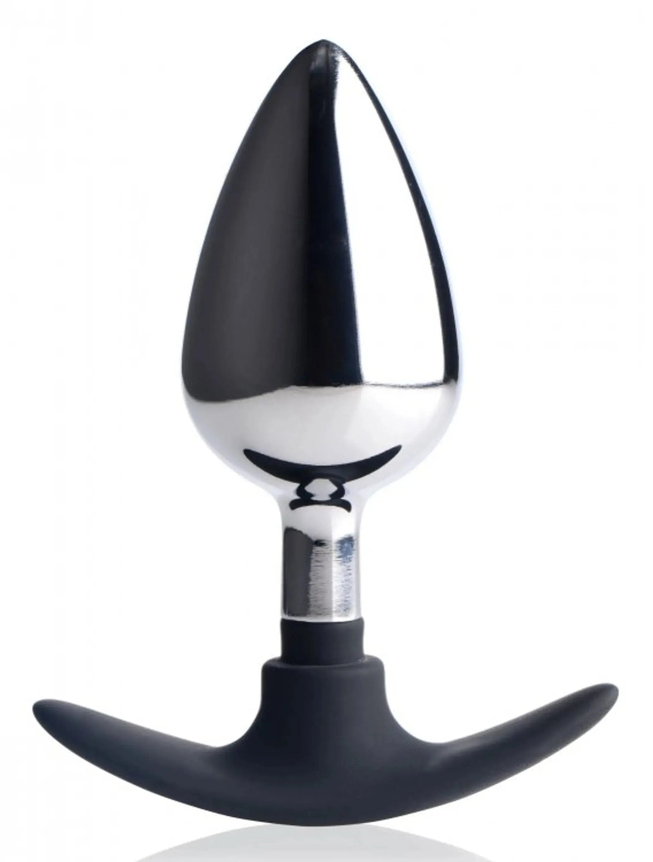 Master Series Dark Invader Metal & Silicone Anal Plug Large XR Brands