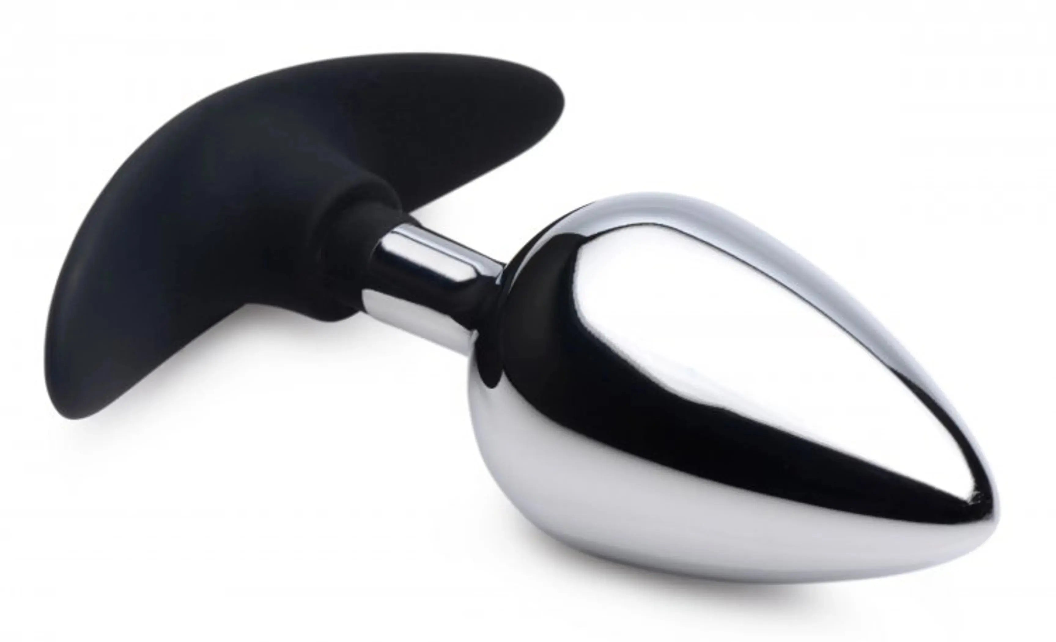 Master Series Dark Invader Metal & Silicone Anal Plug Large XR Brands