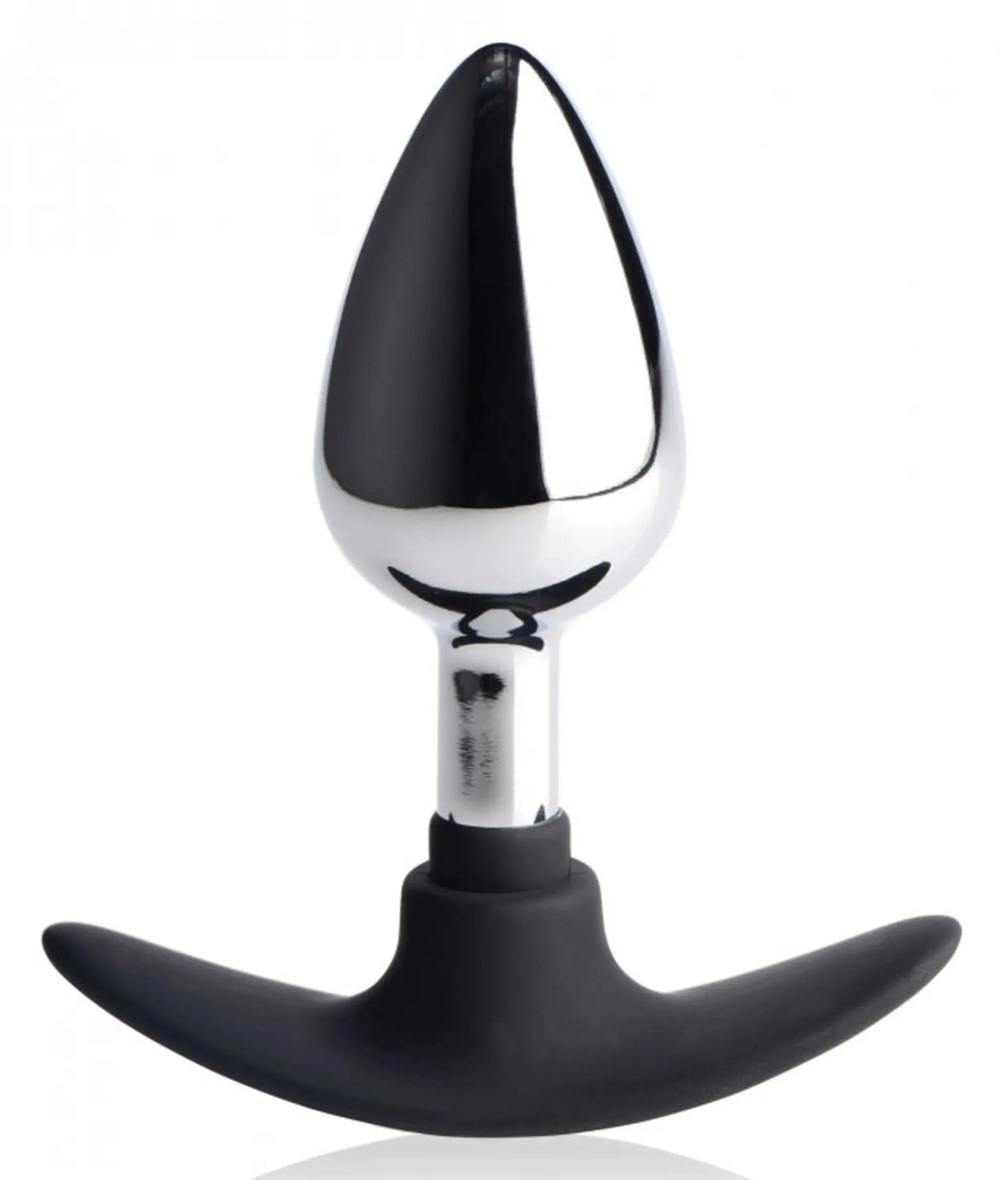 Master Series Dark Invader Metal & Silicone Anal Plug Medium XR Brands