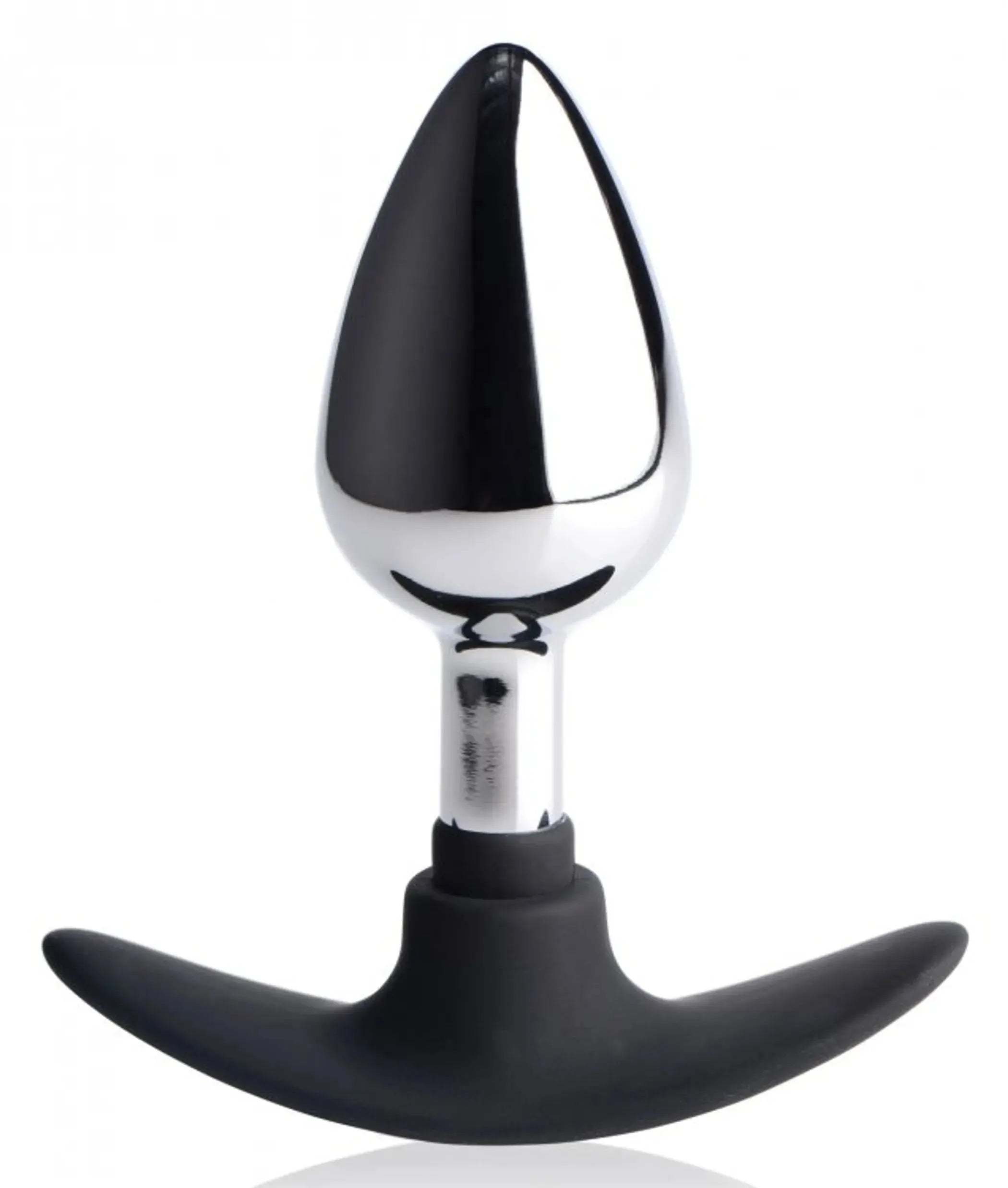Master Series Dark Invader Metal & Silicone Anal Plug Medium XR Brands