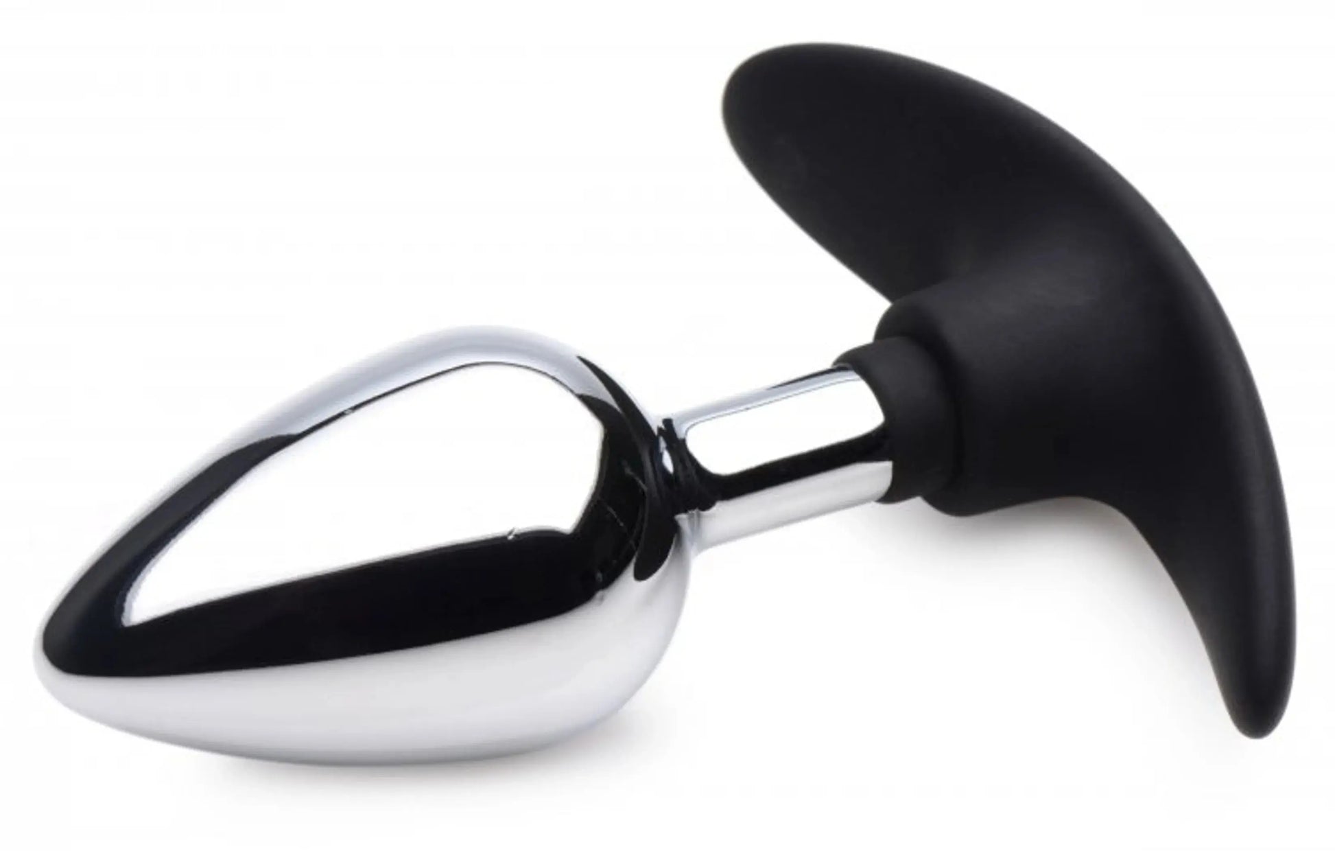 Master Series Dark Invader Metal & Silicone Anal Plug Medium XR Brands