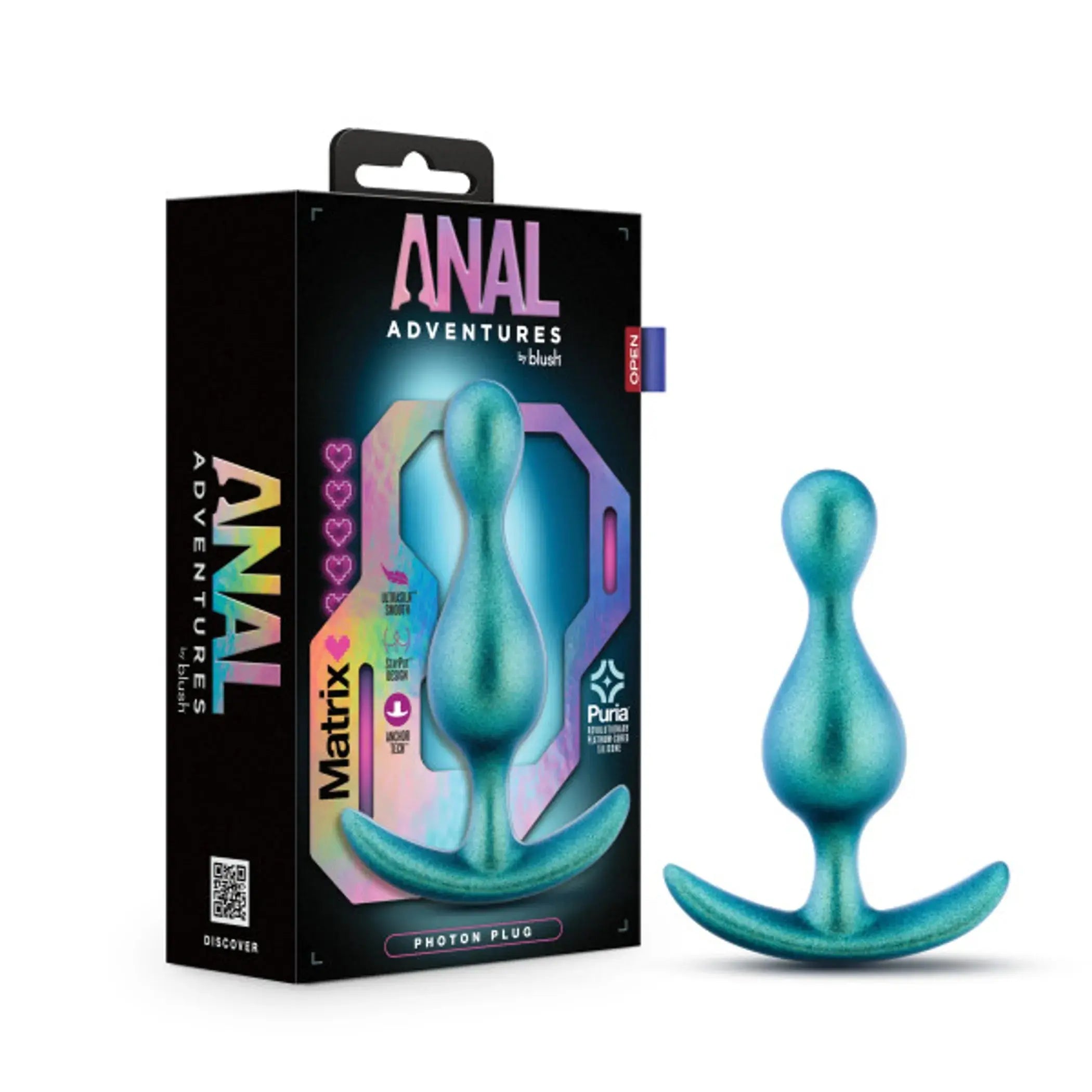 Matrix Photon Anal Plug Neptune Teal Blush Novelties