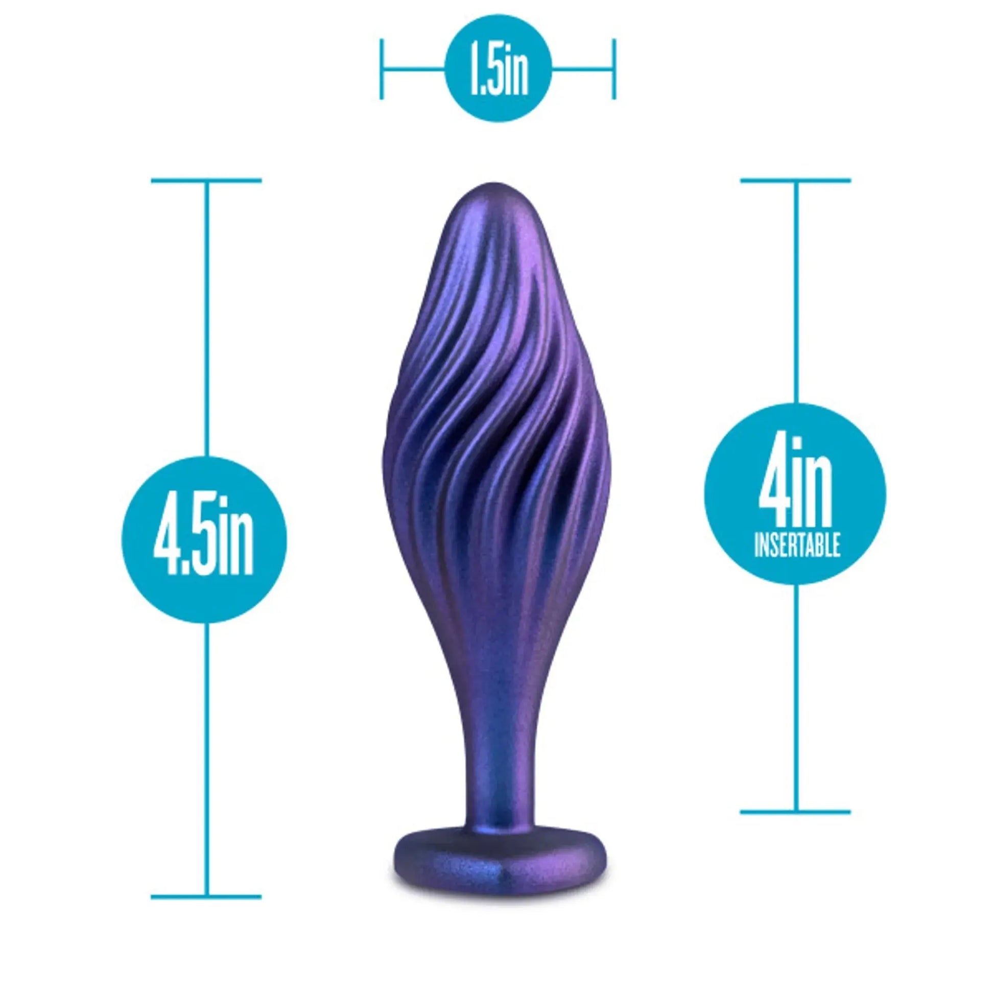 Matrix Swirl Bling Plug Sapphire Blush Novelties