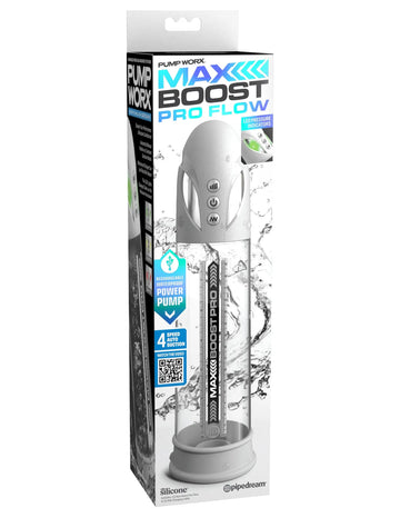 Max Boost Pro Flow White/Clear Pipedream Products