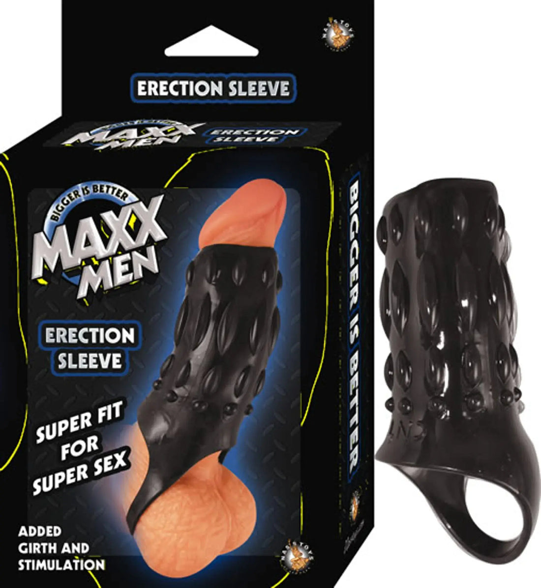 Maxx Men Erection Sleeve Black Nasstoys