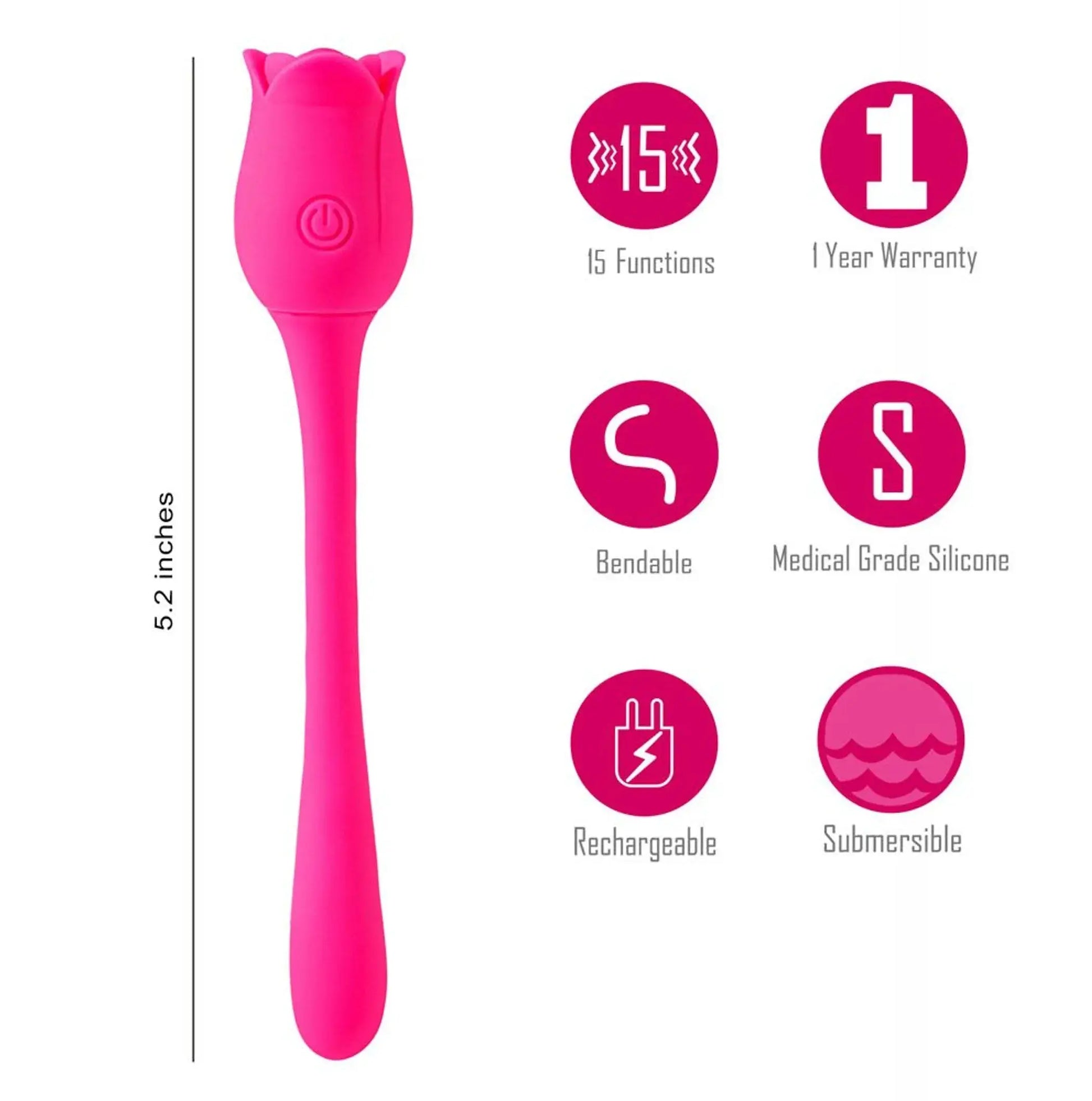 Meadow 15 Function Silicone Wrap Around Vibrator Maia Toys