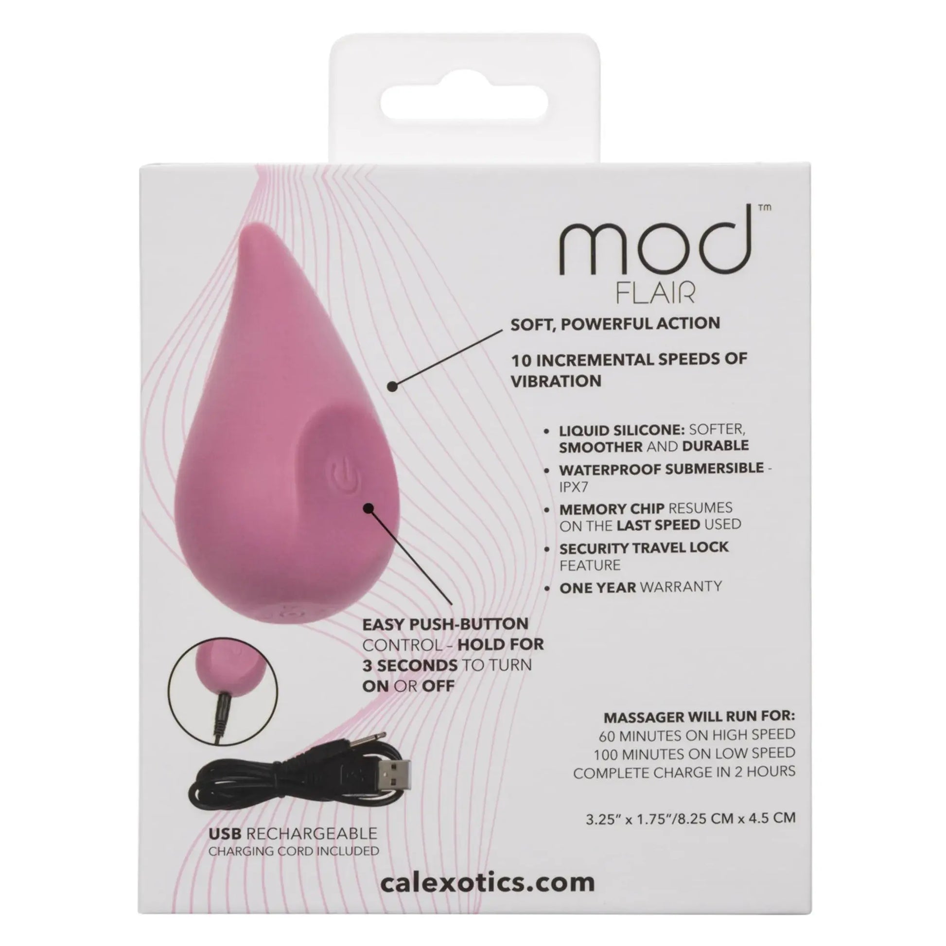 Mod Flair Pink Massager California Exotic Novelties