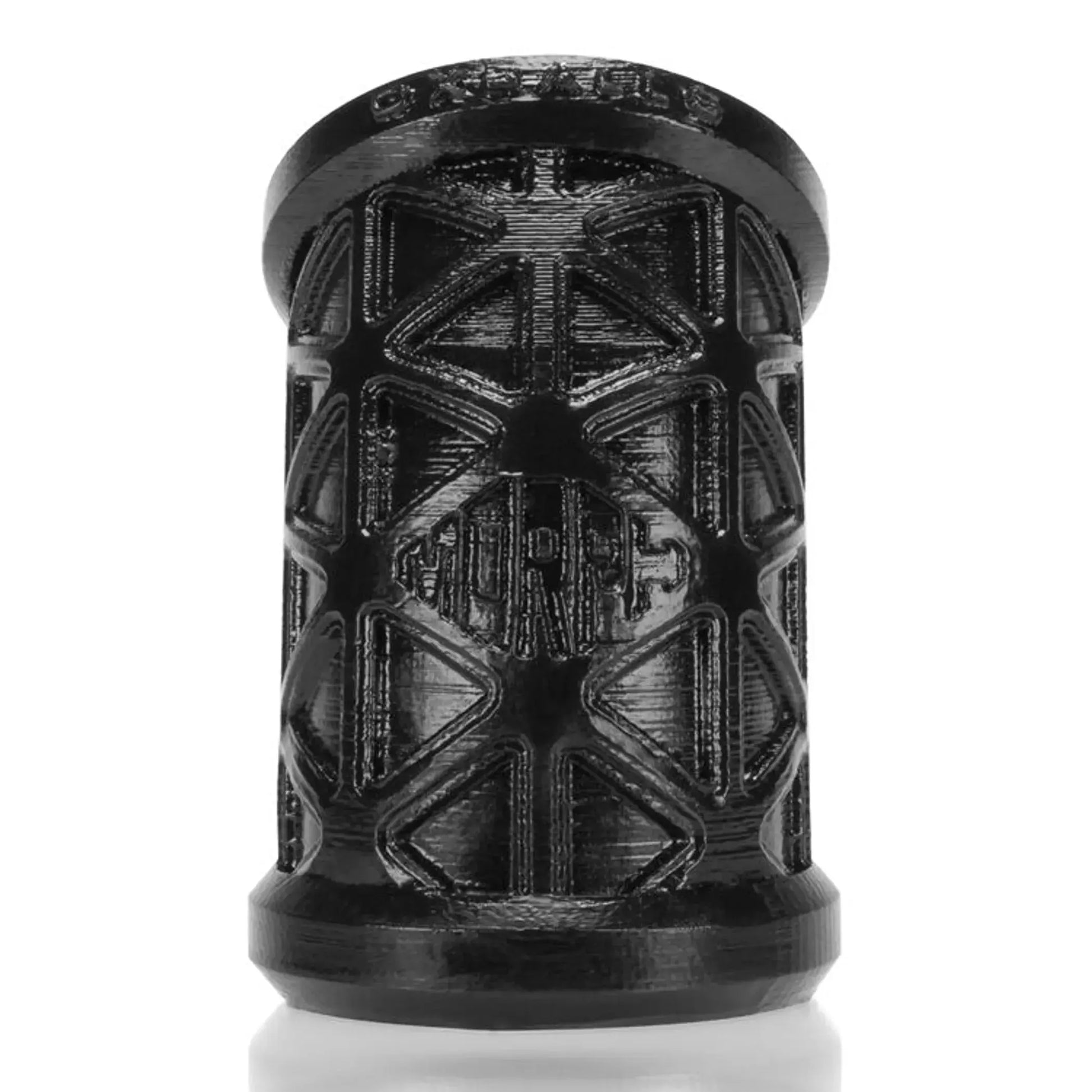 Morph Sleek Geometric Pattern Ballstretcher Silicone Smoosh Black OXBALLS