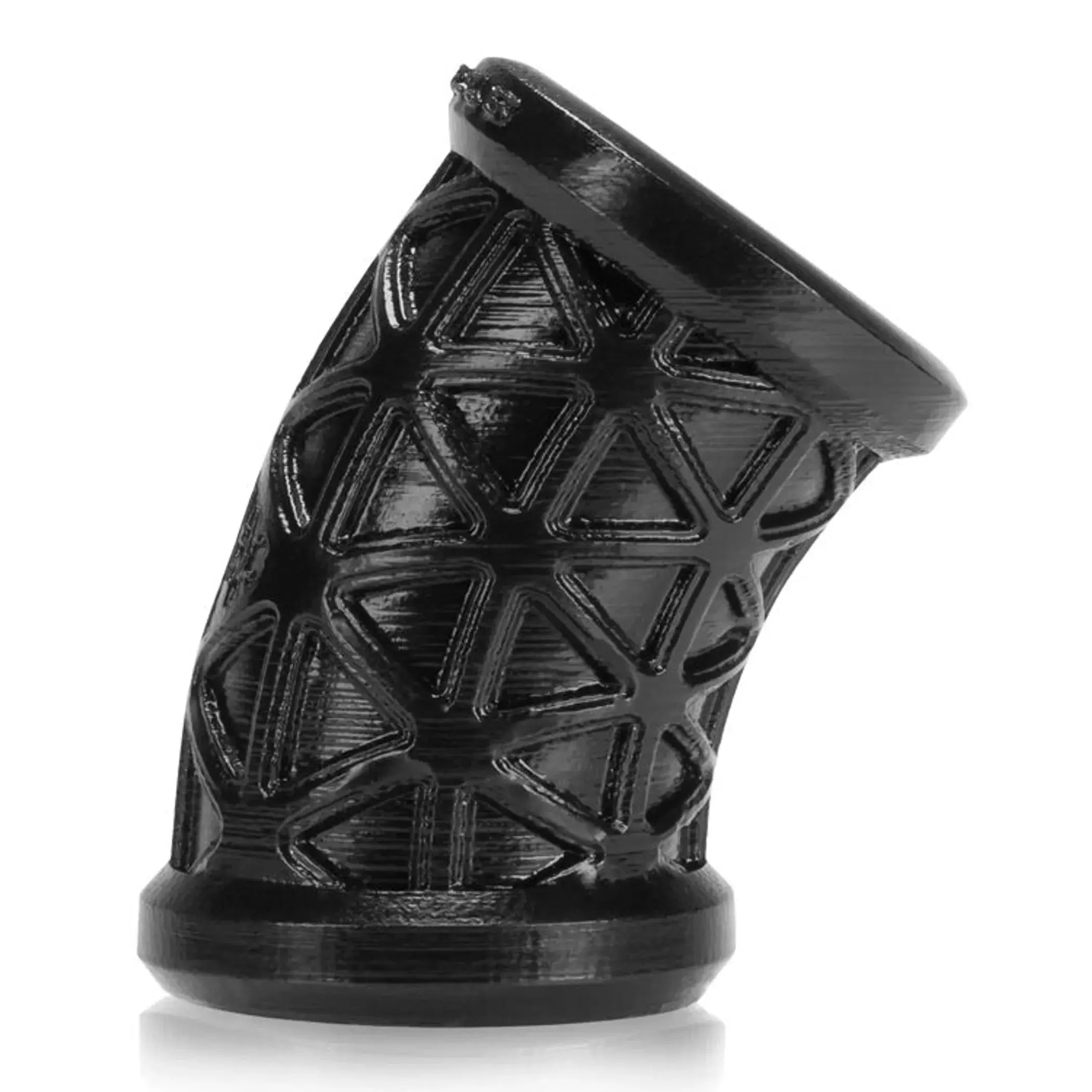 Morph Sleek Geometric Pattern Ballstretcher Silicone Smoosh Black OXBALLS