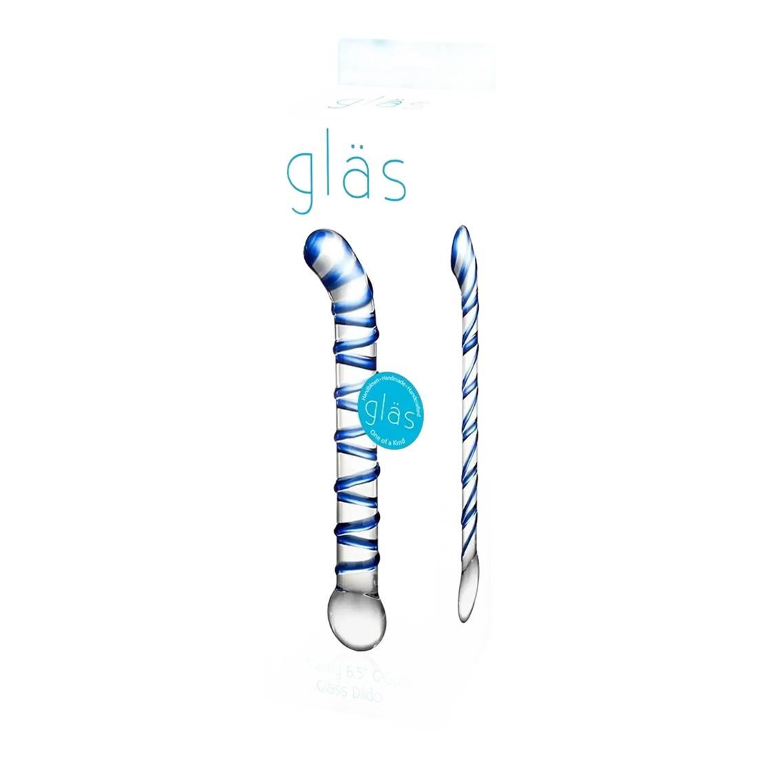 GLAS MR. SWIRLY 6.5 G-SPOT GLASS DILDO " Electric / Hustler Lingerie