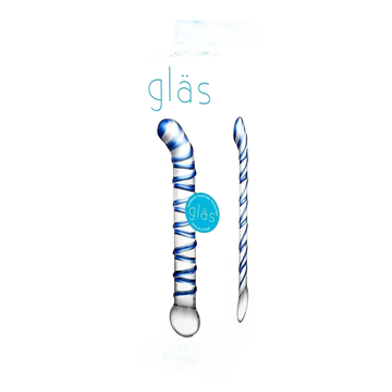 GLAS MR. SWIRLY 6.5 G-SPOT GLASS DILDO " Electric / Hustler Lingerie