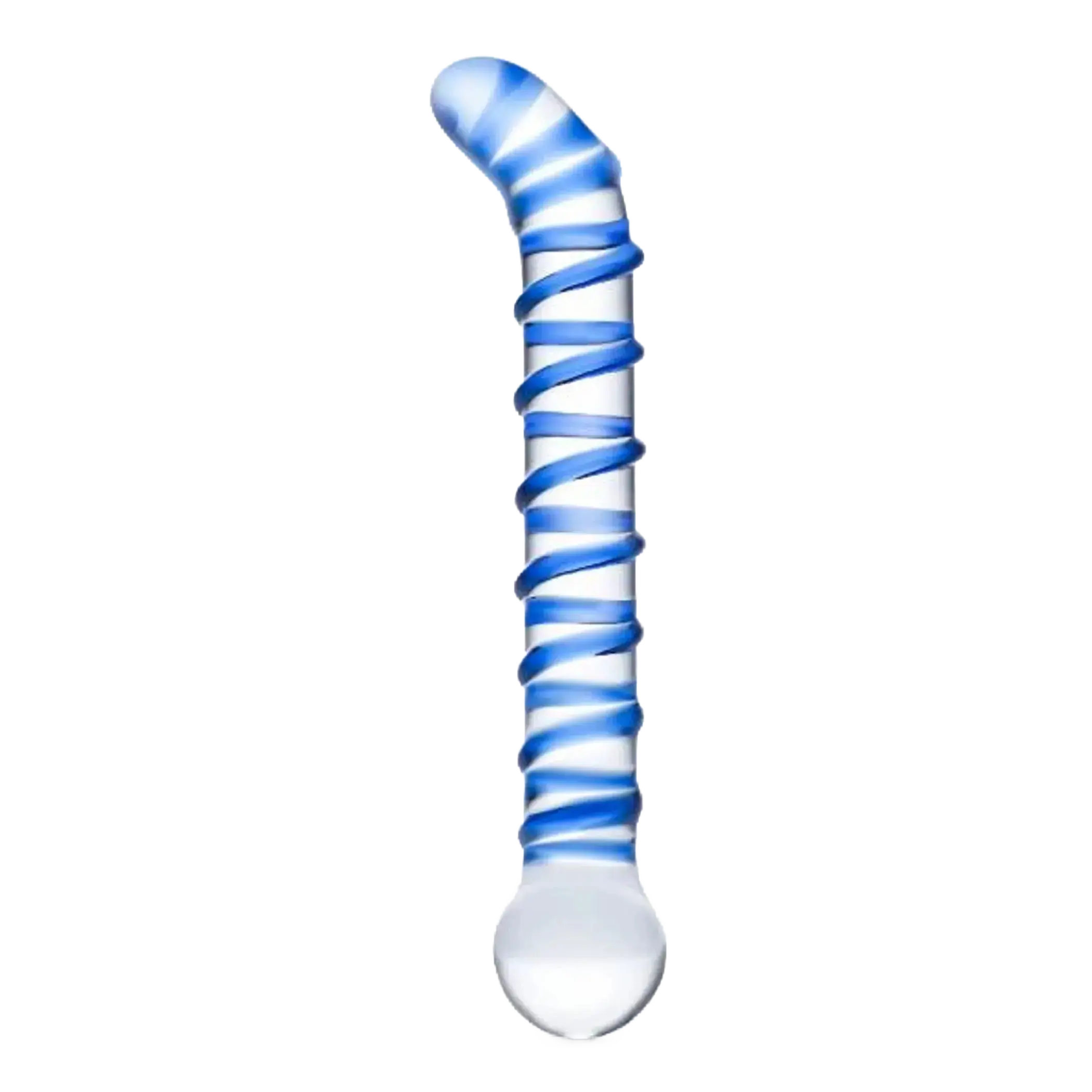 GLAS MR. SWIRLY 6.5 G-SPOT GLASS DILDO " Electric / Hustler Lingerie