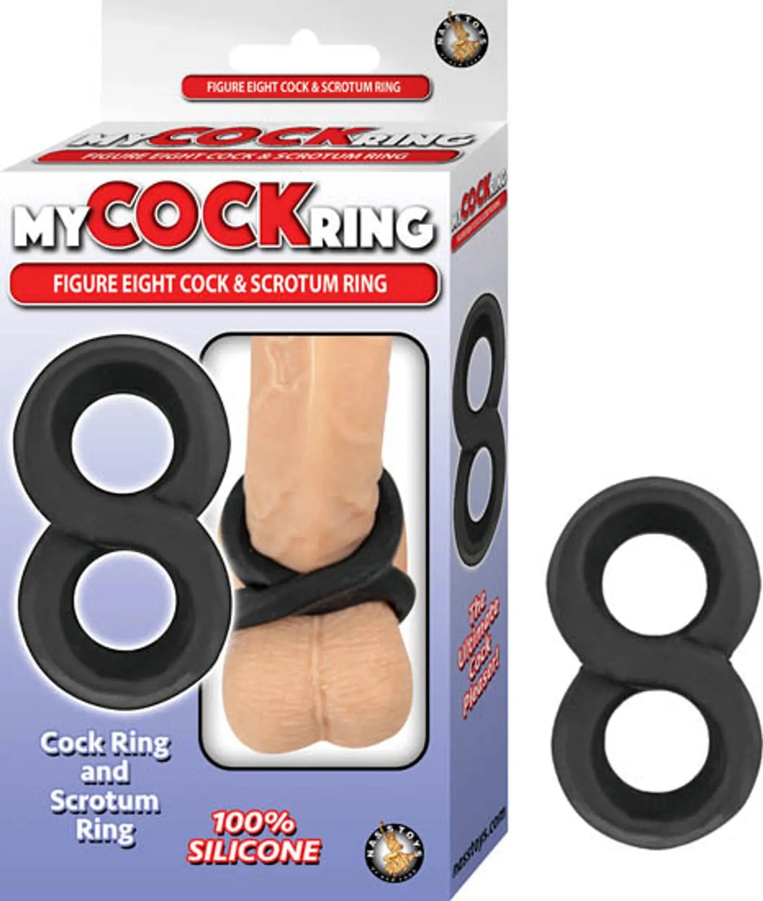 My Cockring Figure Eight Cock and Scrotum Ring Nasstoys
