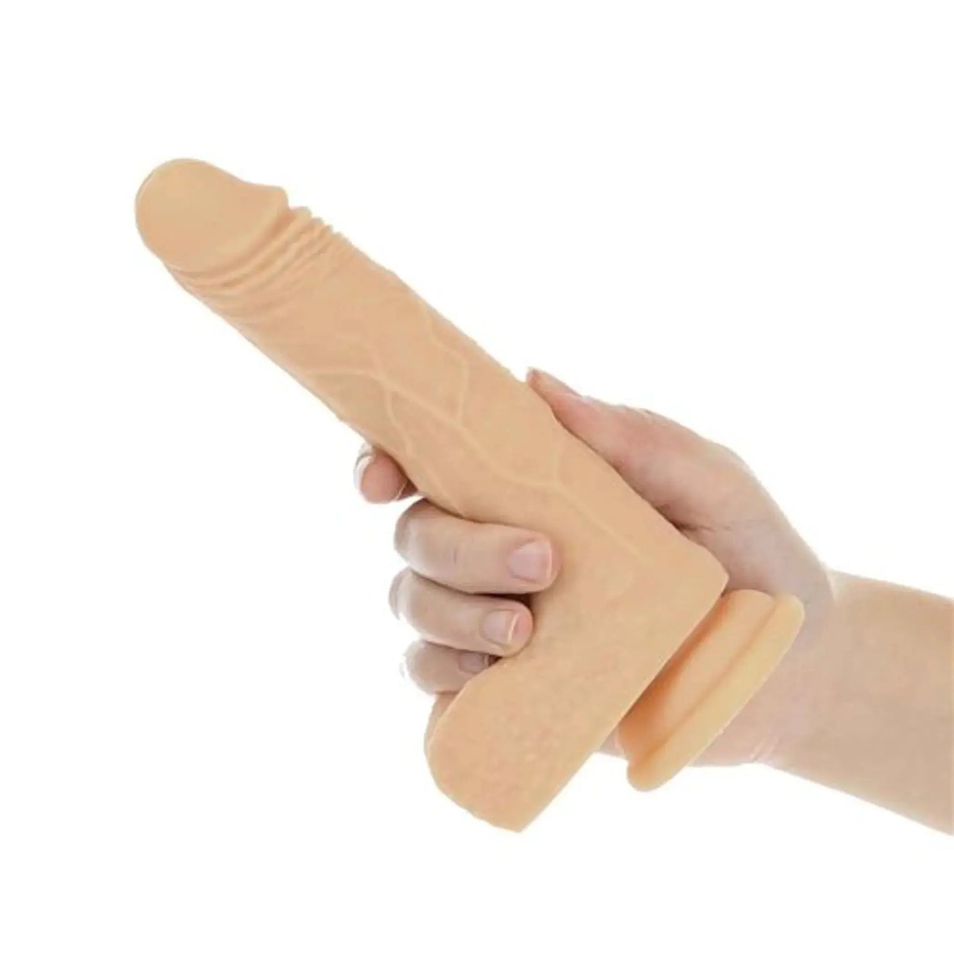 NAKED ADDICTION 7.5 THE FREAK VIBRATING ROTATING & DONG THRUSTING VANILLA" BMS Enterprises