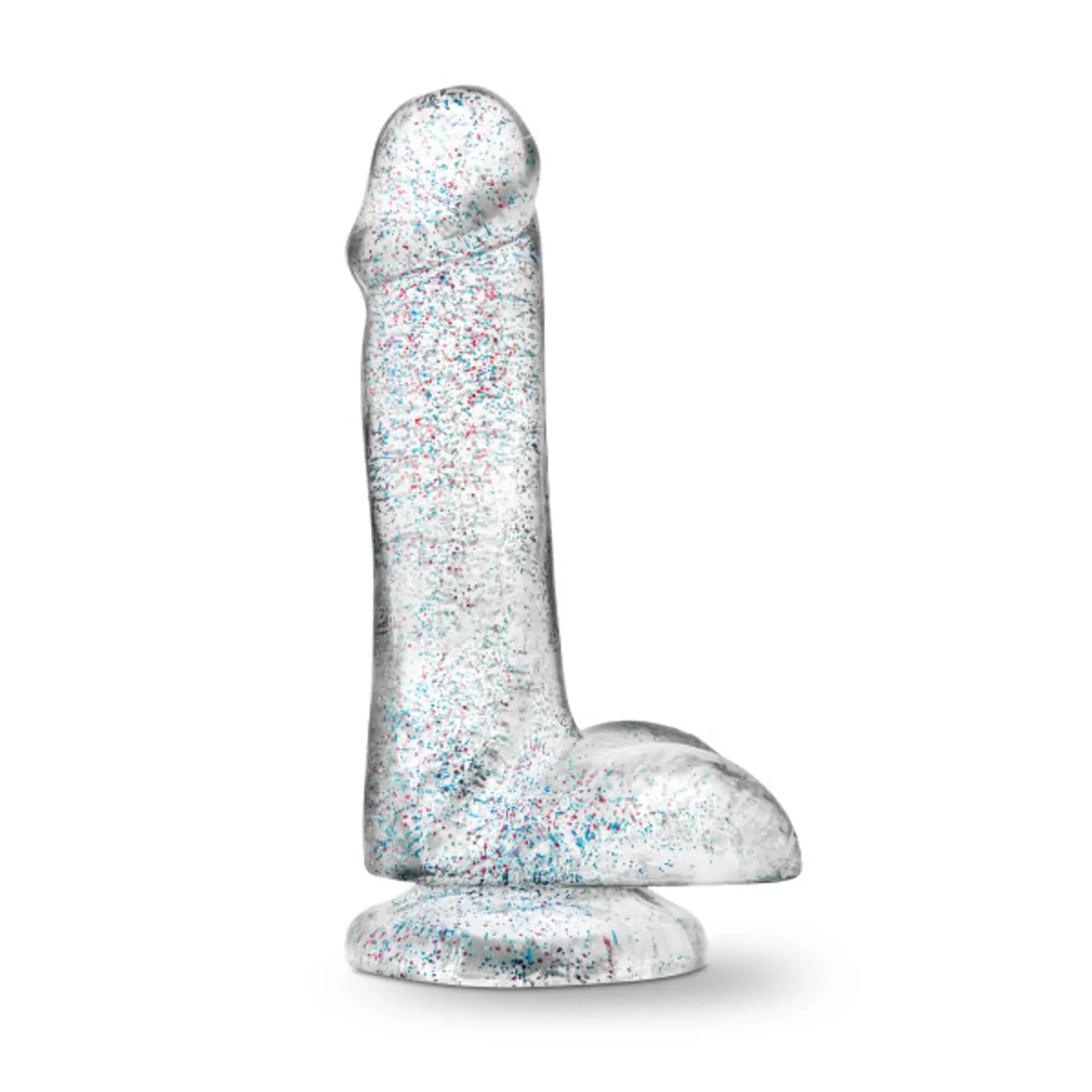 NATURALLY YOURS 6 GLITTER COCK SPARKLING CLEAR " Blush Novelties