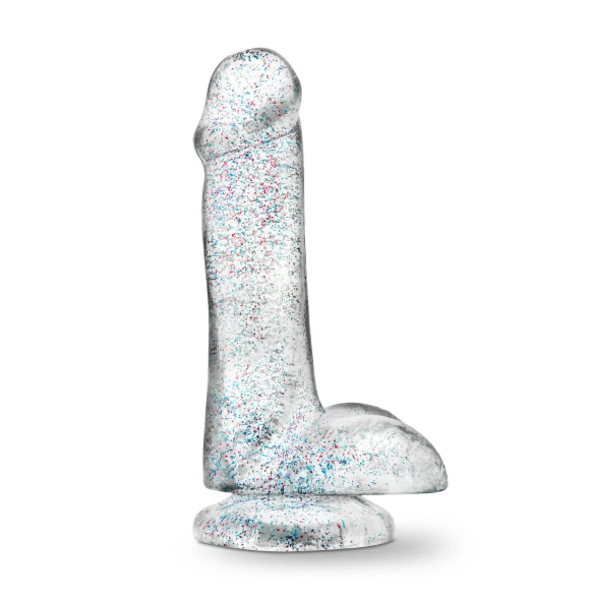 NATURALLY YOURS 6 GLITTER COCK SPARKLING CLEAR " Blush Novelties