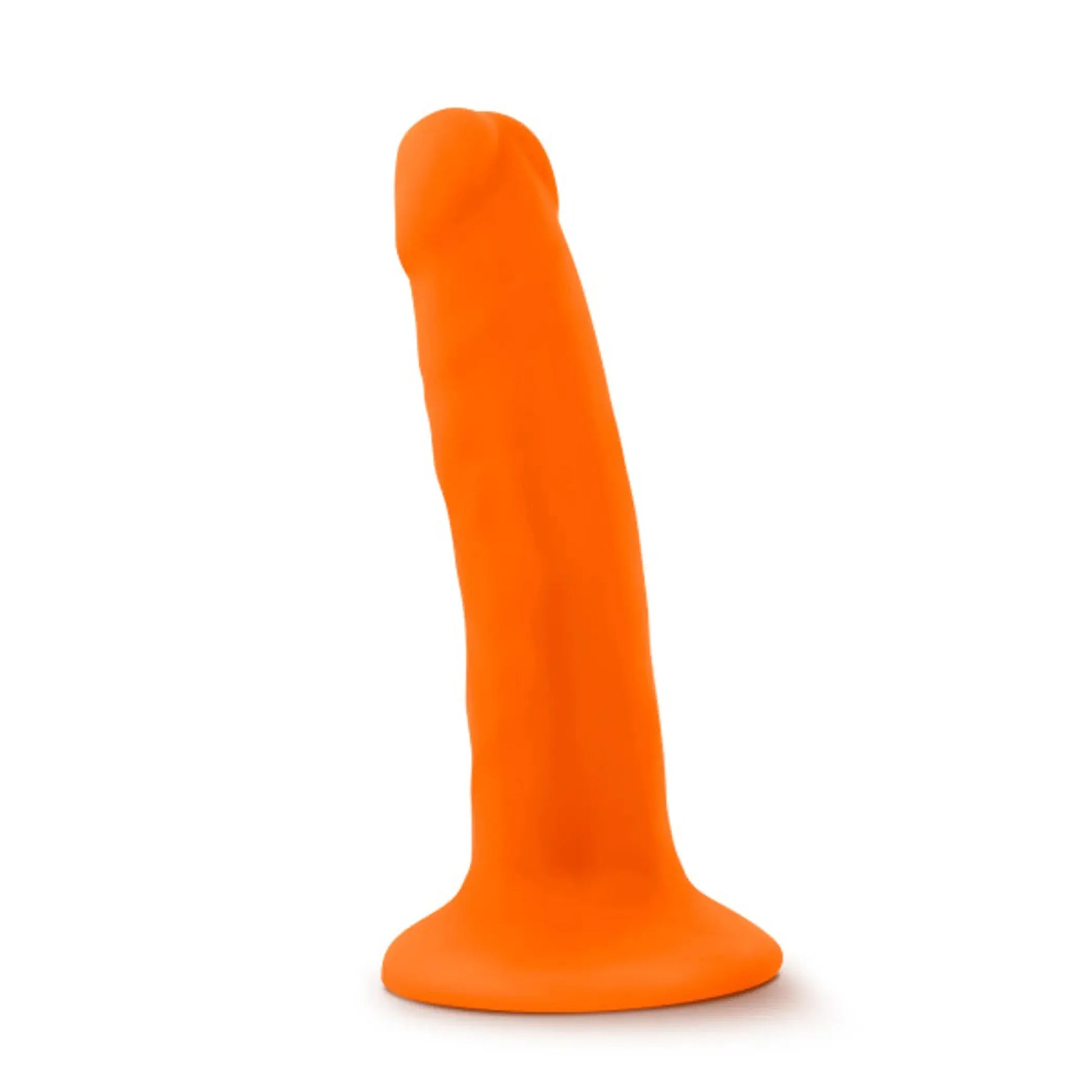 NEO 5.5 DUAL DENSITY COCK NEON ORANGE " Blush Novelties
