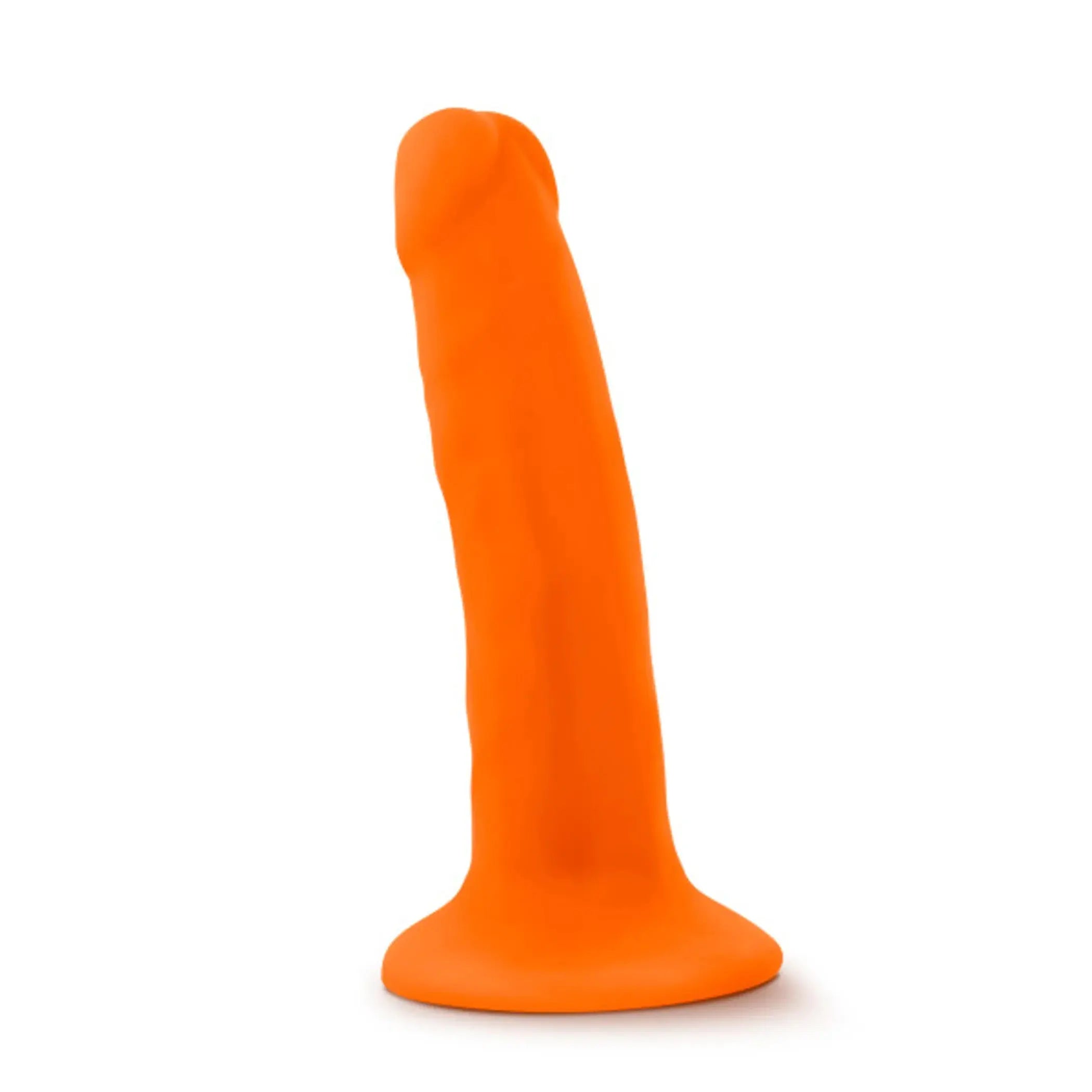 NEO 5.5 DUAL DENSITY COCK NEON ORANGE " Blush Novelties