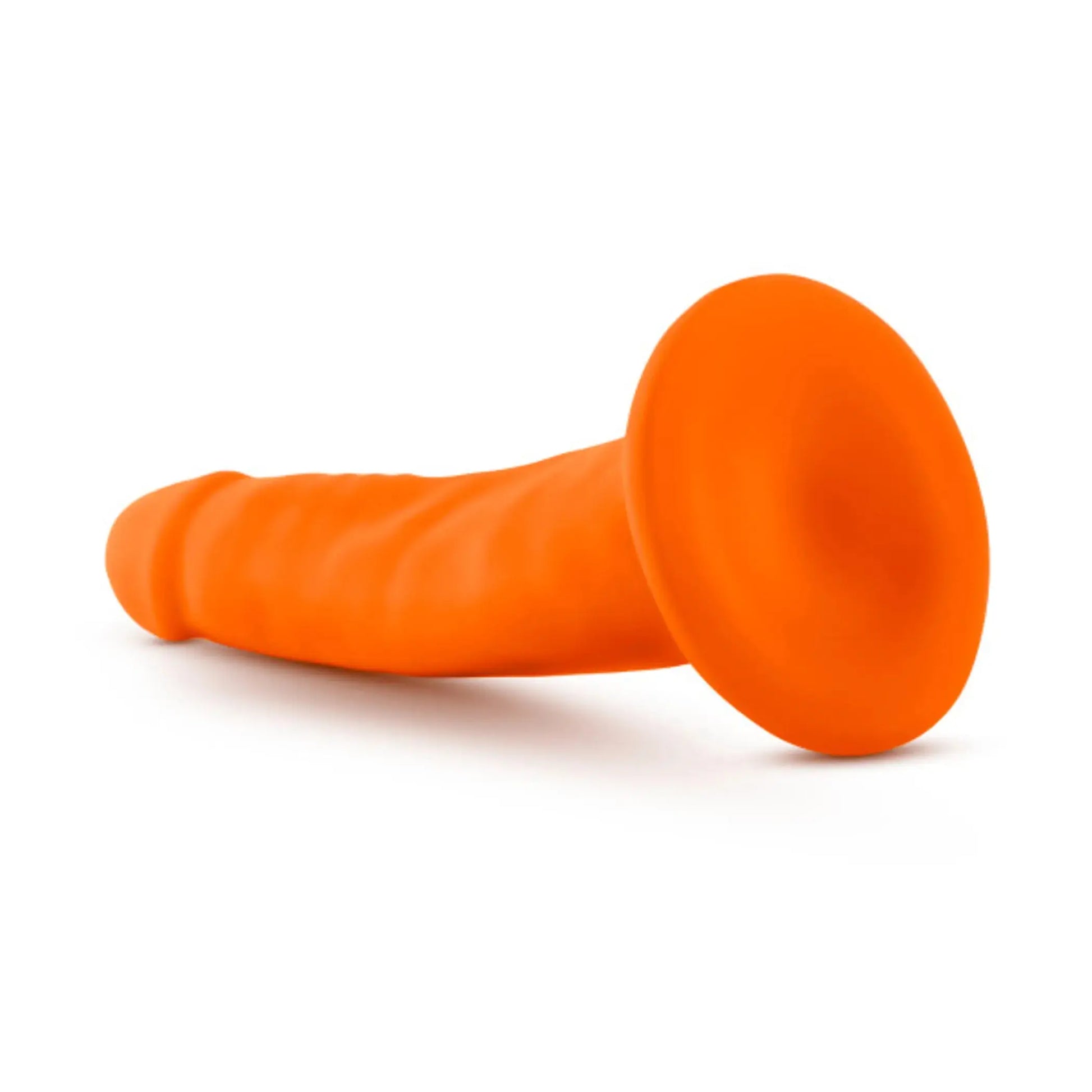 NEO 5.5 DUAL DENSITY COCK NEON ORANGE " Blush Novelties