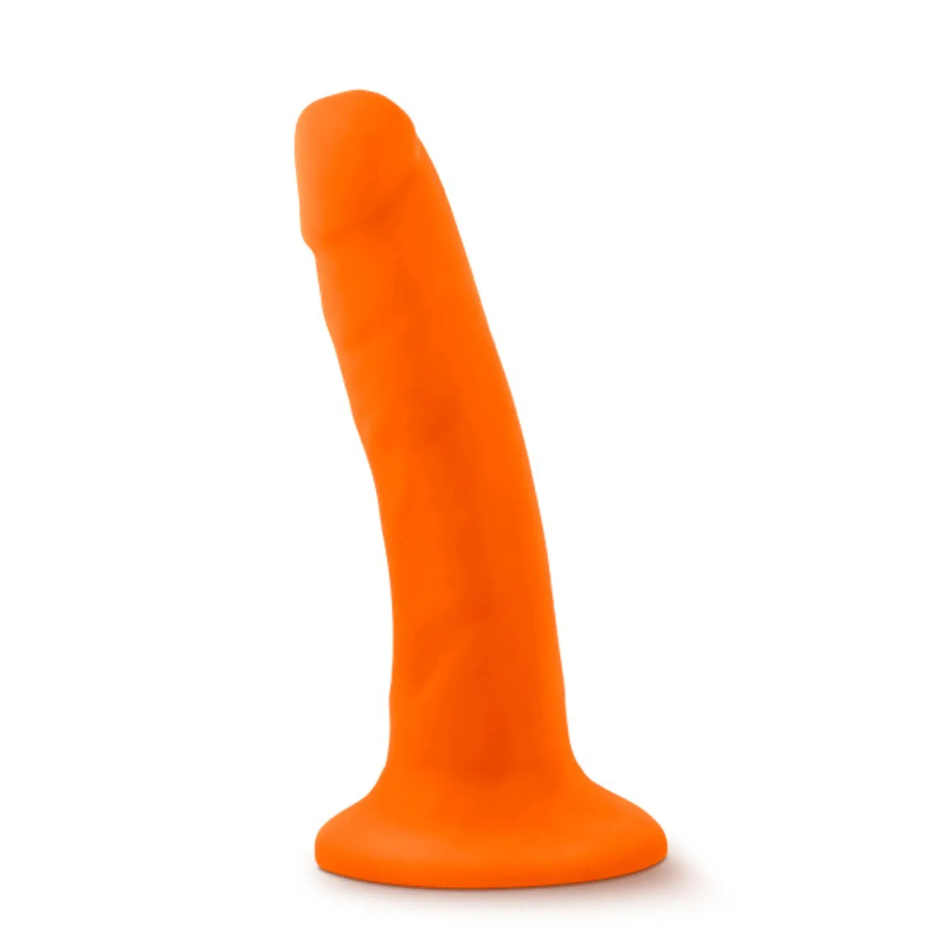 NEO 5.5 DUAL DENSITY COCK NEON ORANGE " Blush Novelties