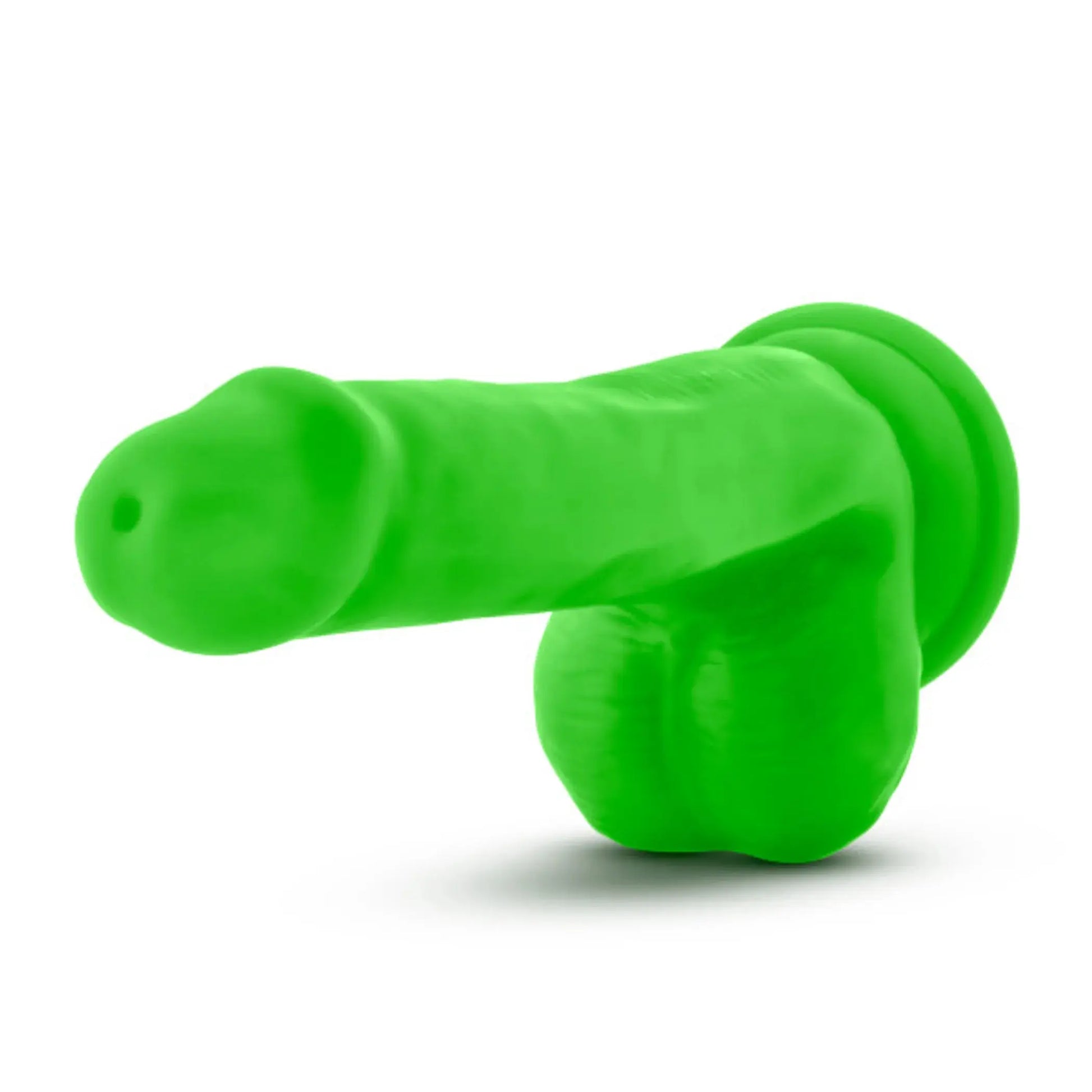 NEO 6 DUAL DENSITY COCK W/BALLS NEON GREEN " Blush Novelties