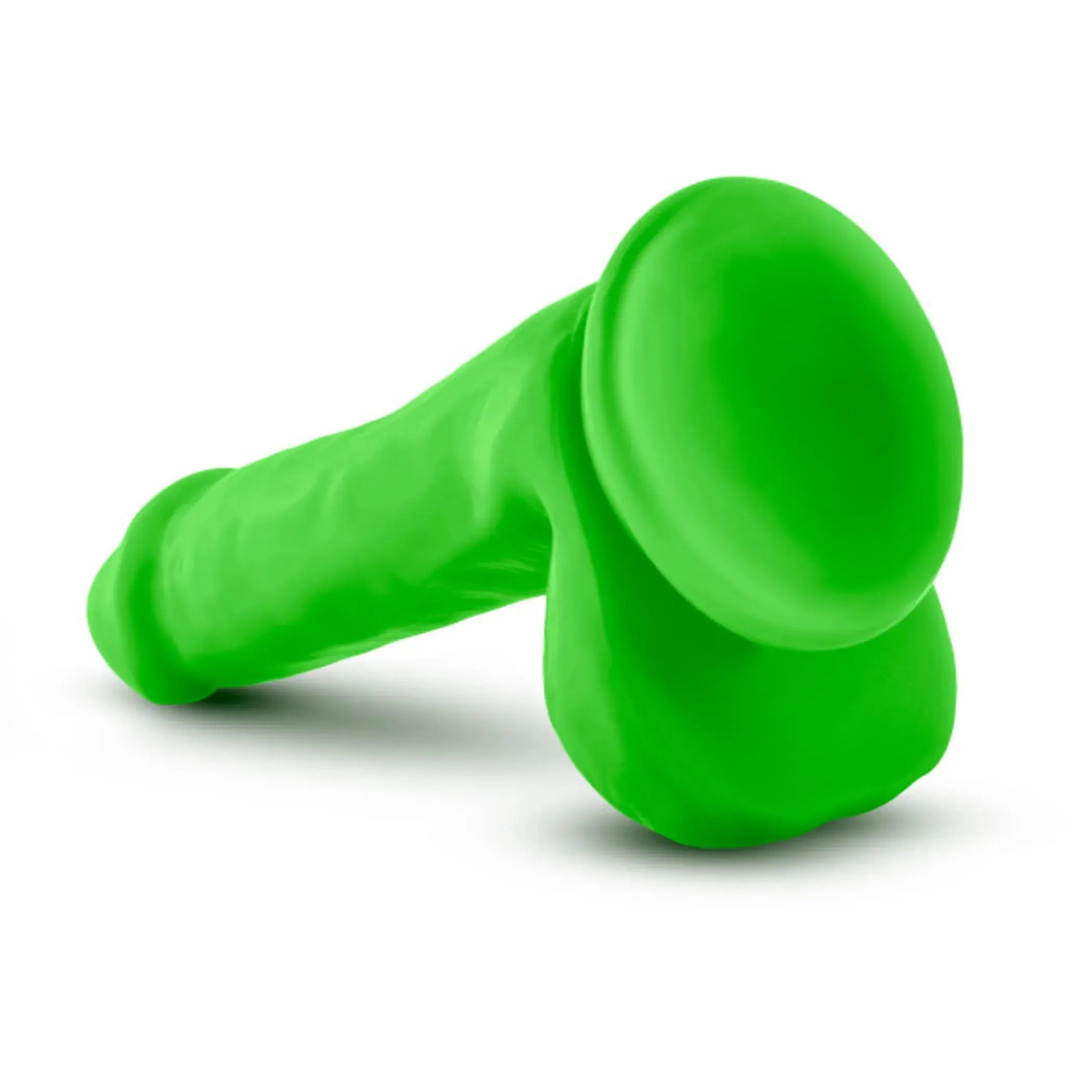 NEO 6 DUAL DENSITY COCK W/BALLS NEON GREEN " Blush Novelties