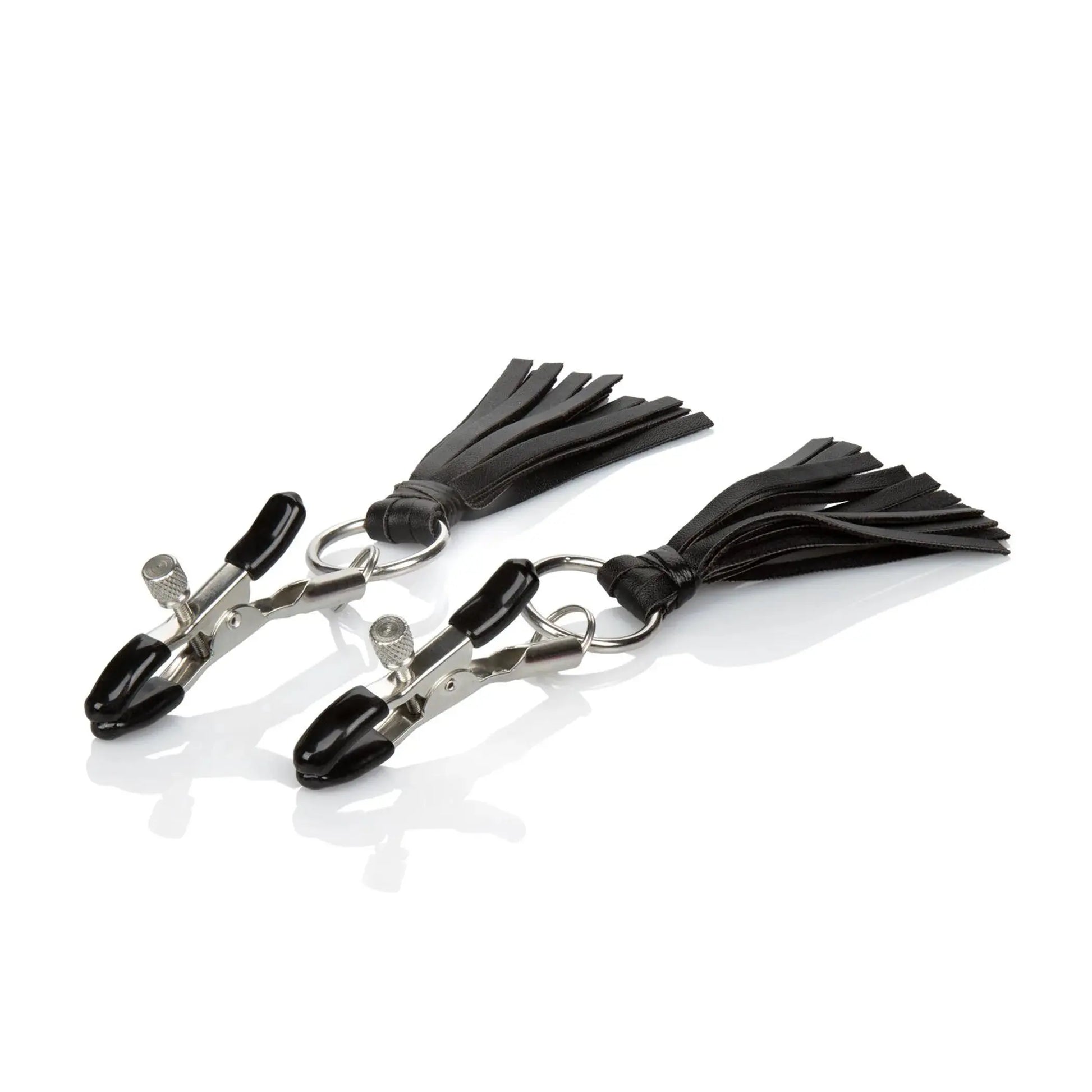 NIPPLE PLAY PLAYFUL TASSELS NIPPLE CLAMPS BLACK California Exotic Novelties
