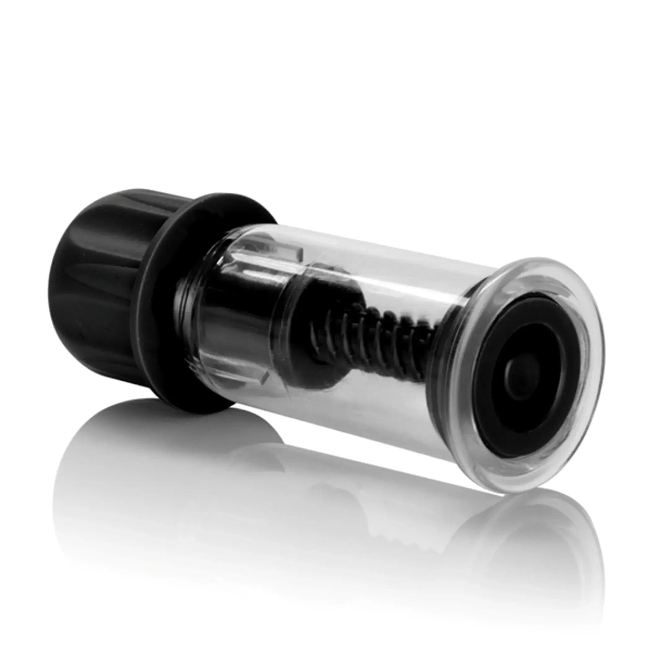 NIPPLE PLAY VACUUM TWIST SUCKERS BLACK California Exotic Novelties