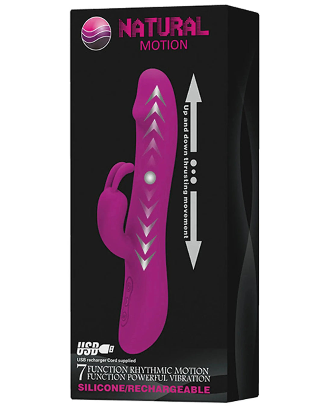 Natural Motion 7-Function Rabbit Vibrator In Purple Pretty Love