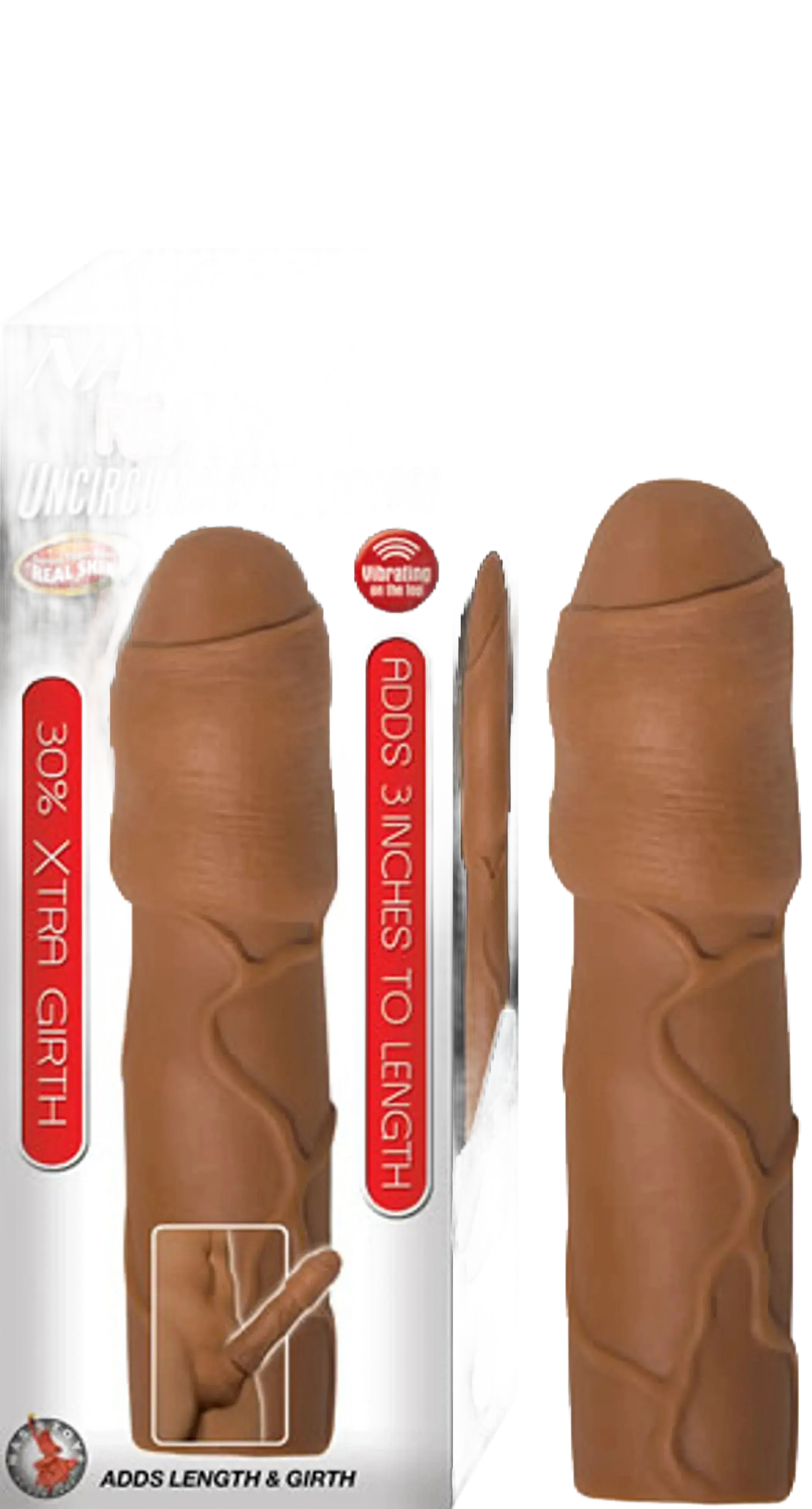 NATURAL REALSKIN UNCIRCUMCISED BROWN Nasstoys
