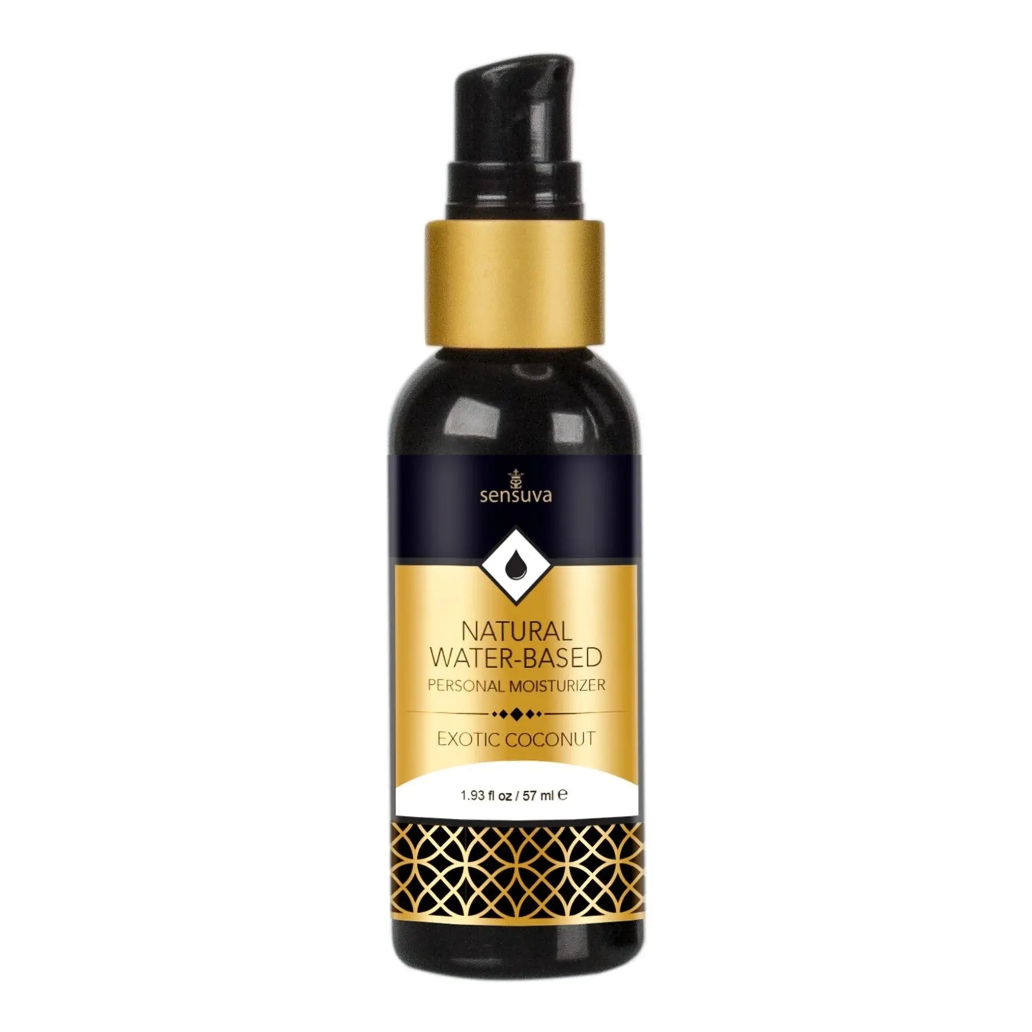 Natural Water-Based Personal Moisturizer Exotic Coconut 2oz Sensuva