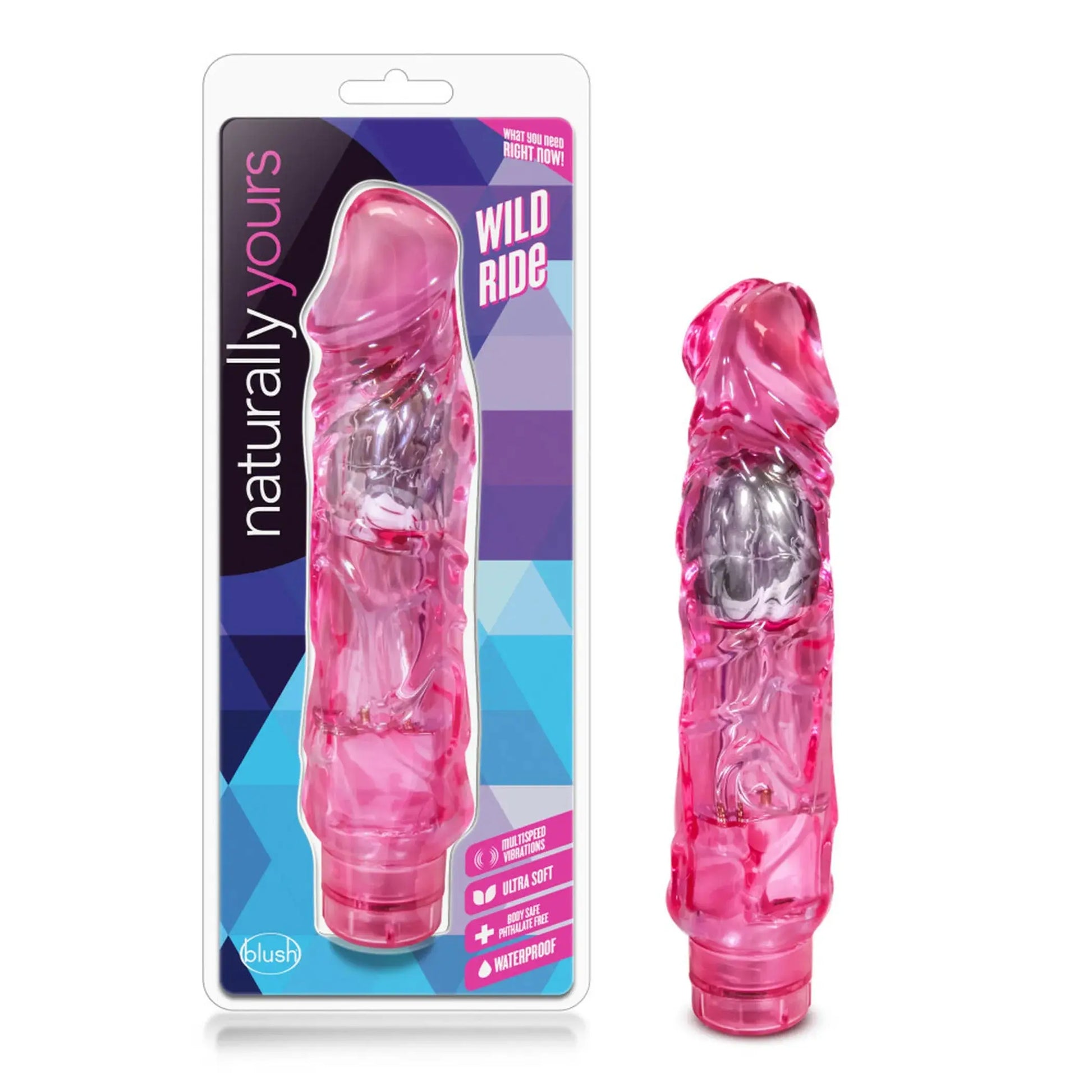 Naturally Yours Wild Ride Pink Blush Novelties