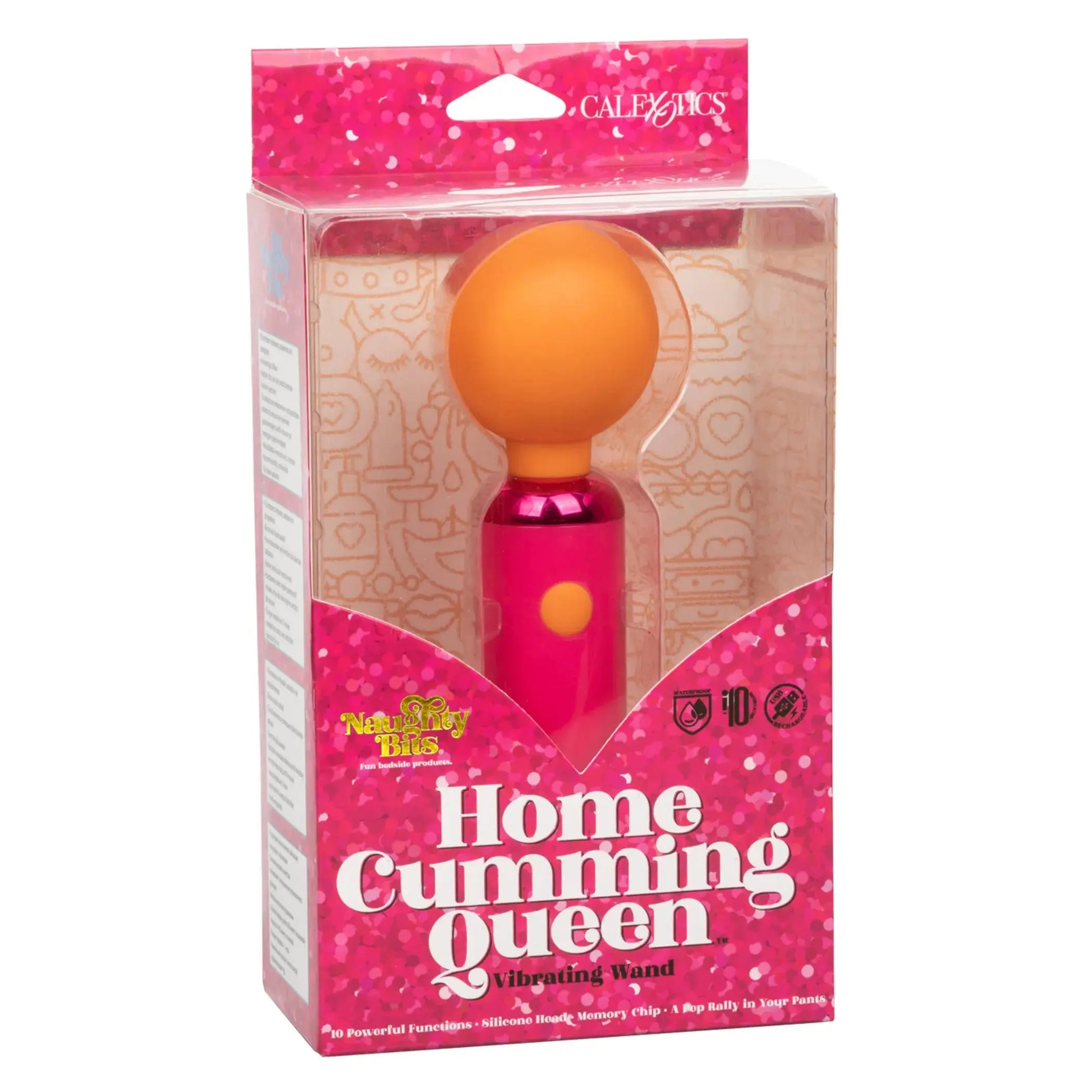 Naughty Bits Home Cumming Queen Vibrating Wand California Exotic Novelties