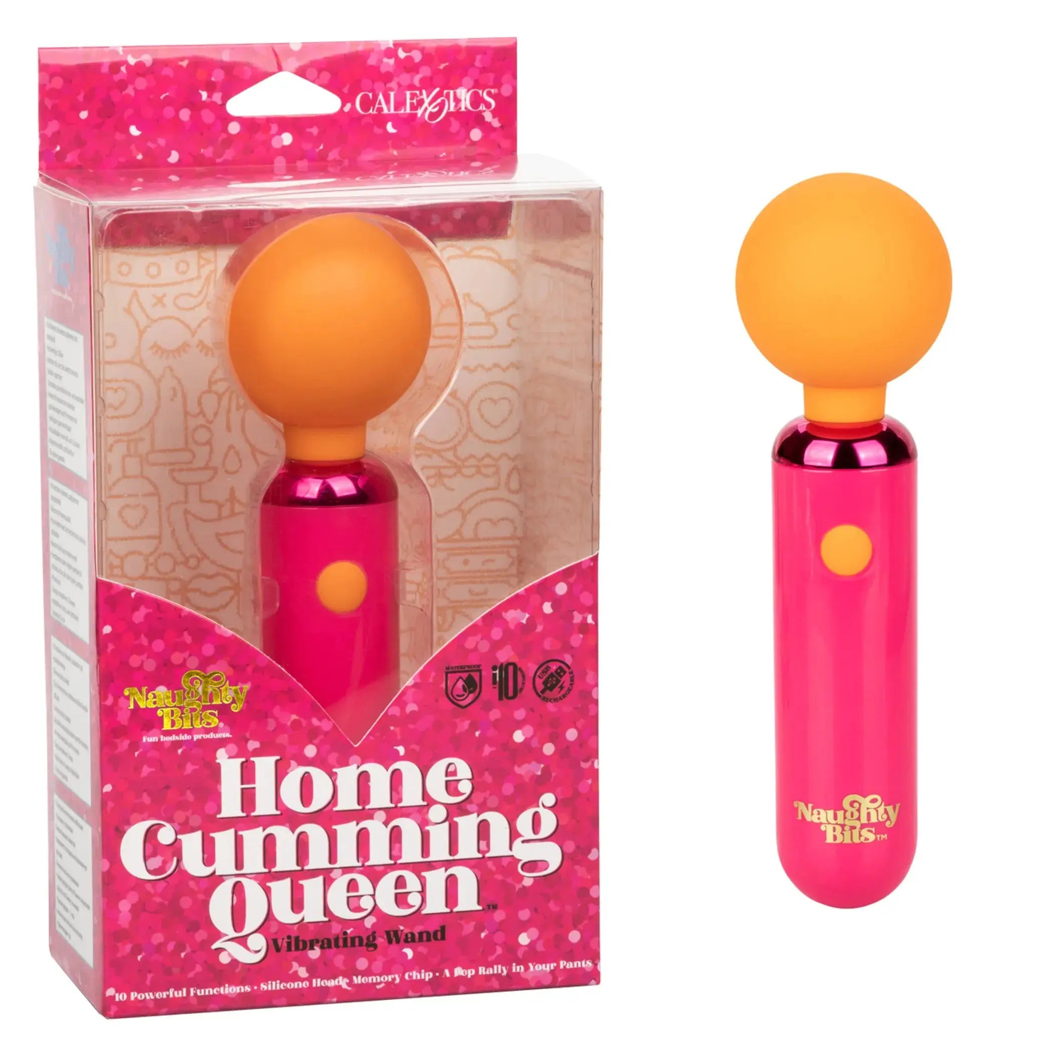 Naughty Bits Home Cumming Queen Vibrating Wand California Exotic Novelties
