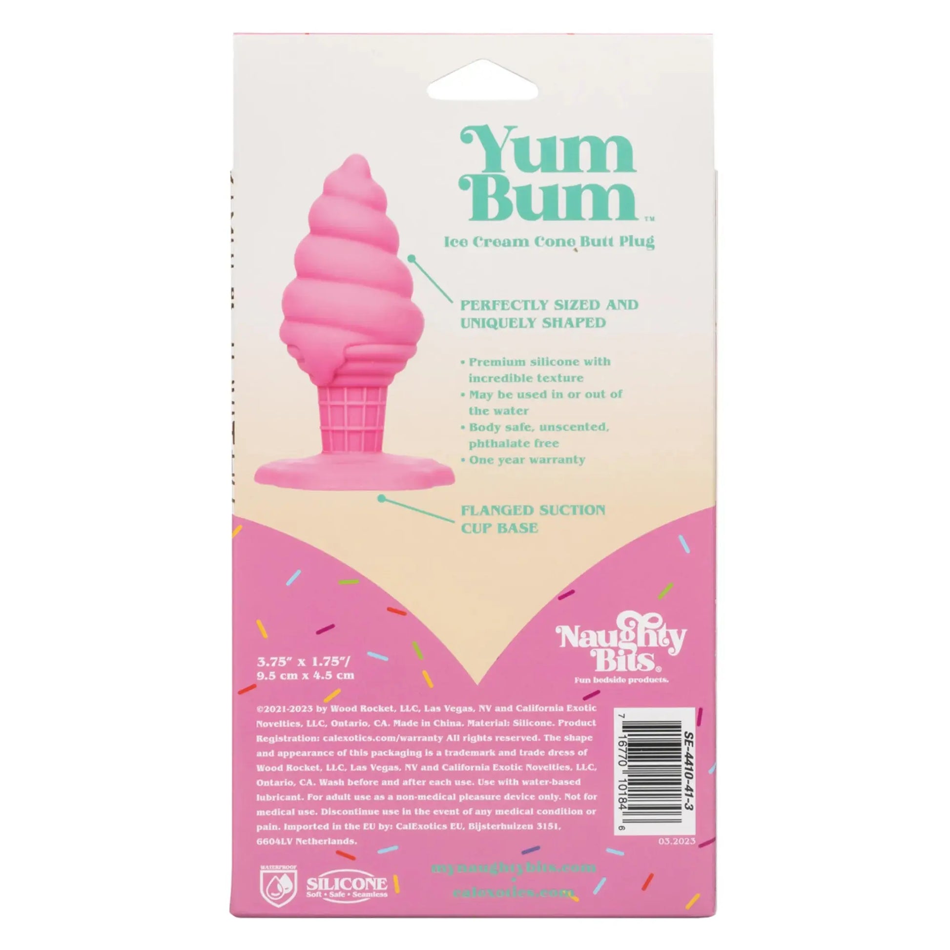 Naughty Bits Yum Bum Ice Cream Butt Plug California Exotic Novelties