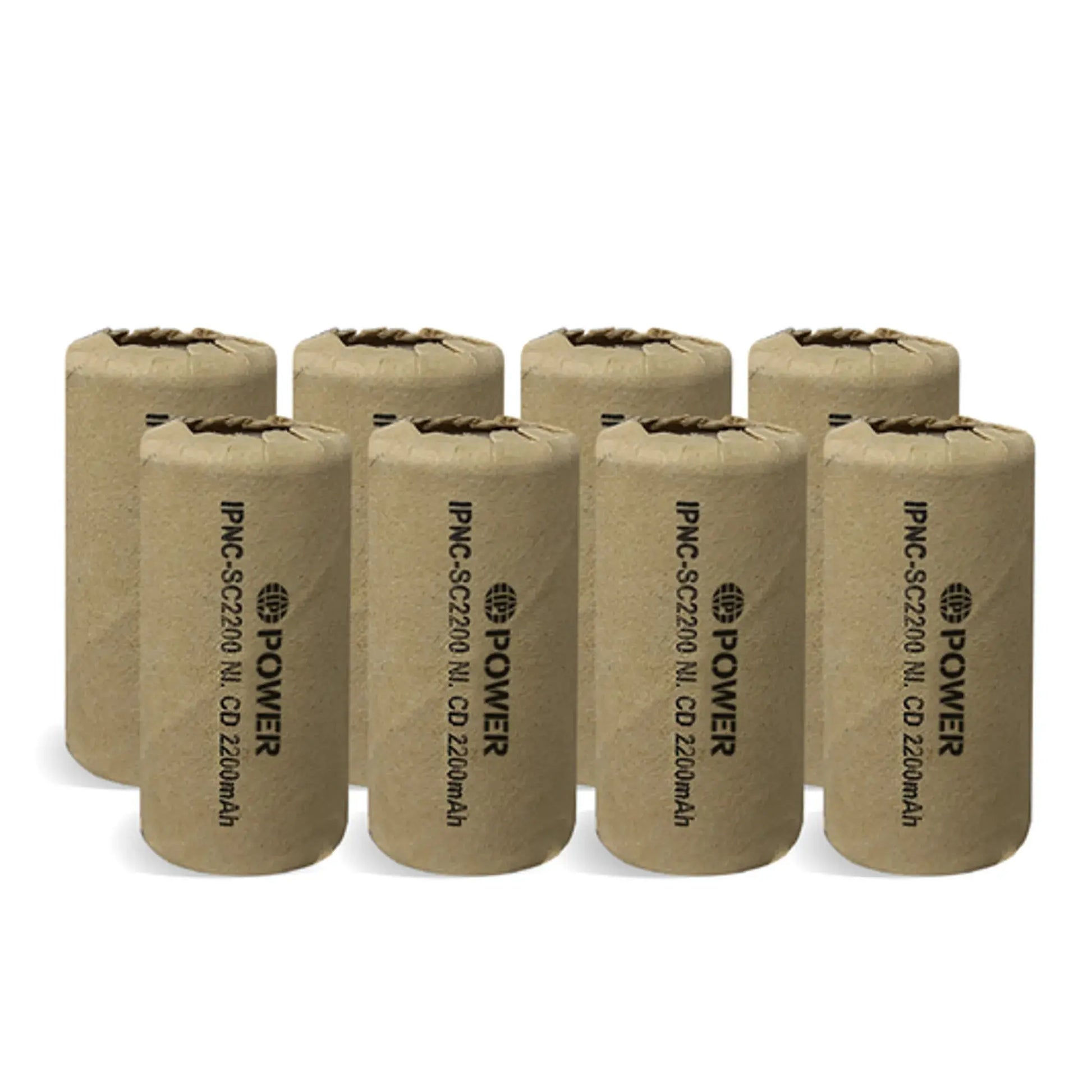 Ni-Cd 2200mAh 1.2V Flat Top Battery - 4 Pack IP Power