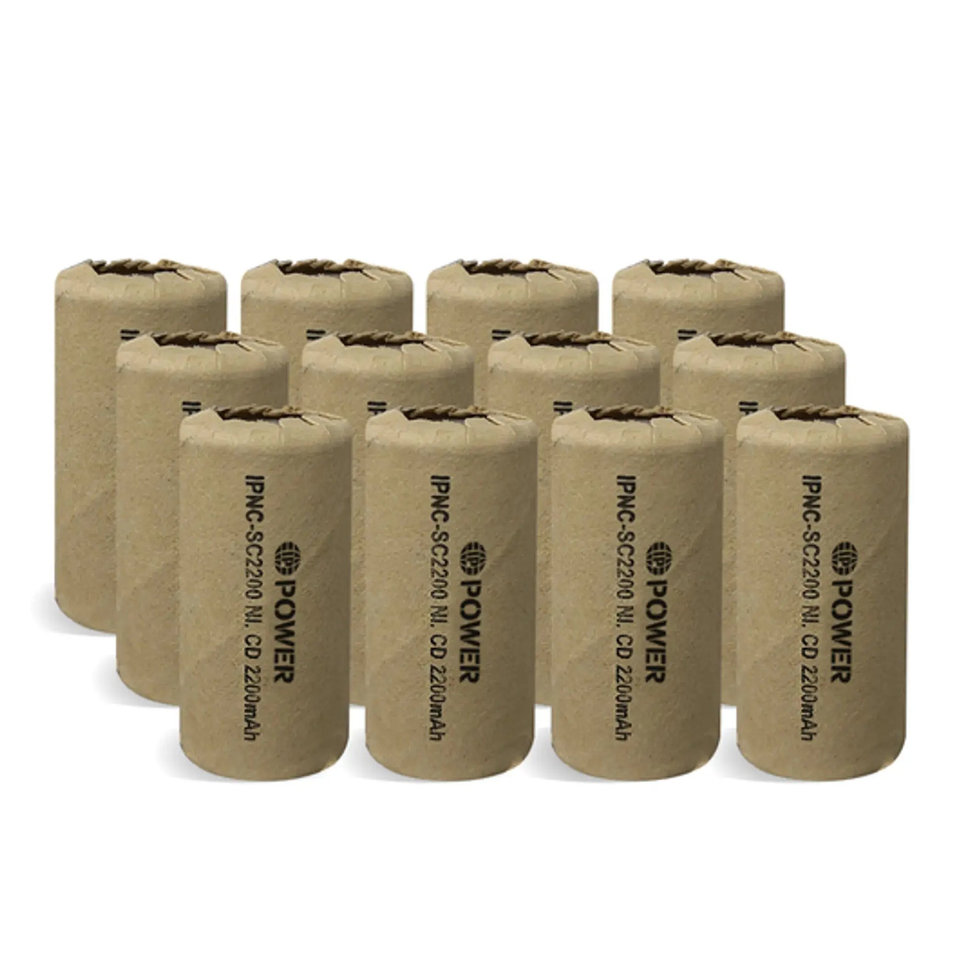Ni-Cd 2200mAh 1.2V Flat Top Battery - 4 Pack IP Power