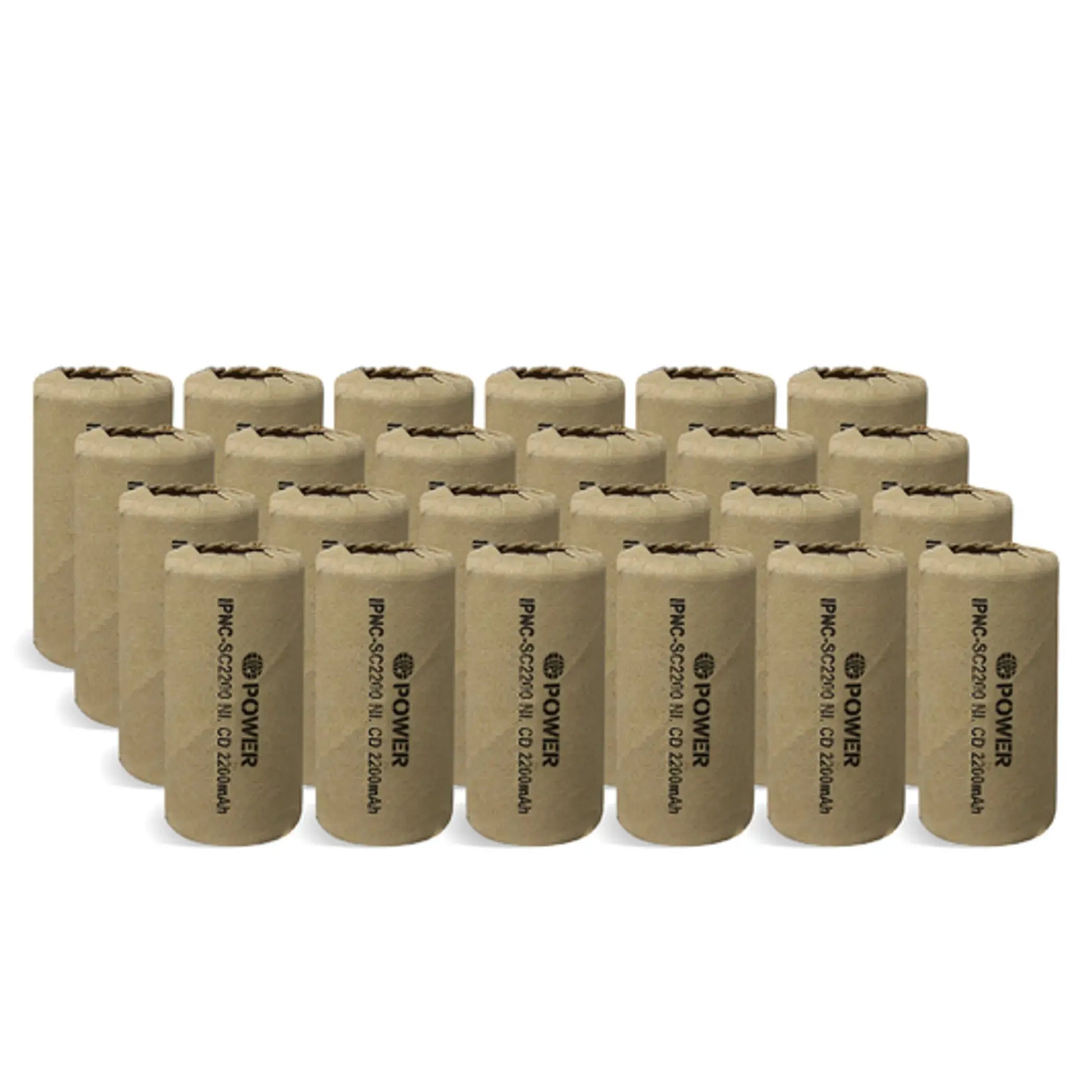 Ni-Cd 2200mAh 1.2V Flat Top Battery - 4 Pack IP Power