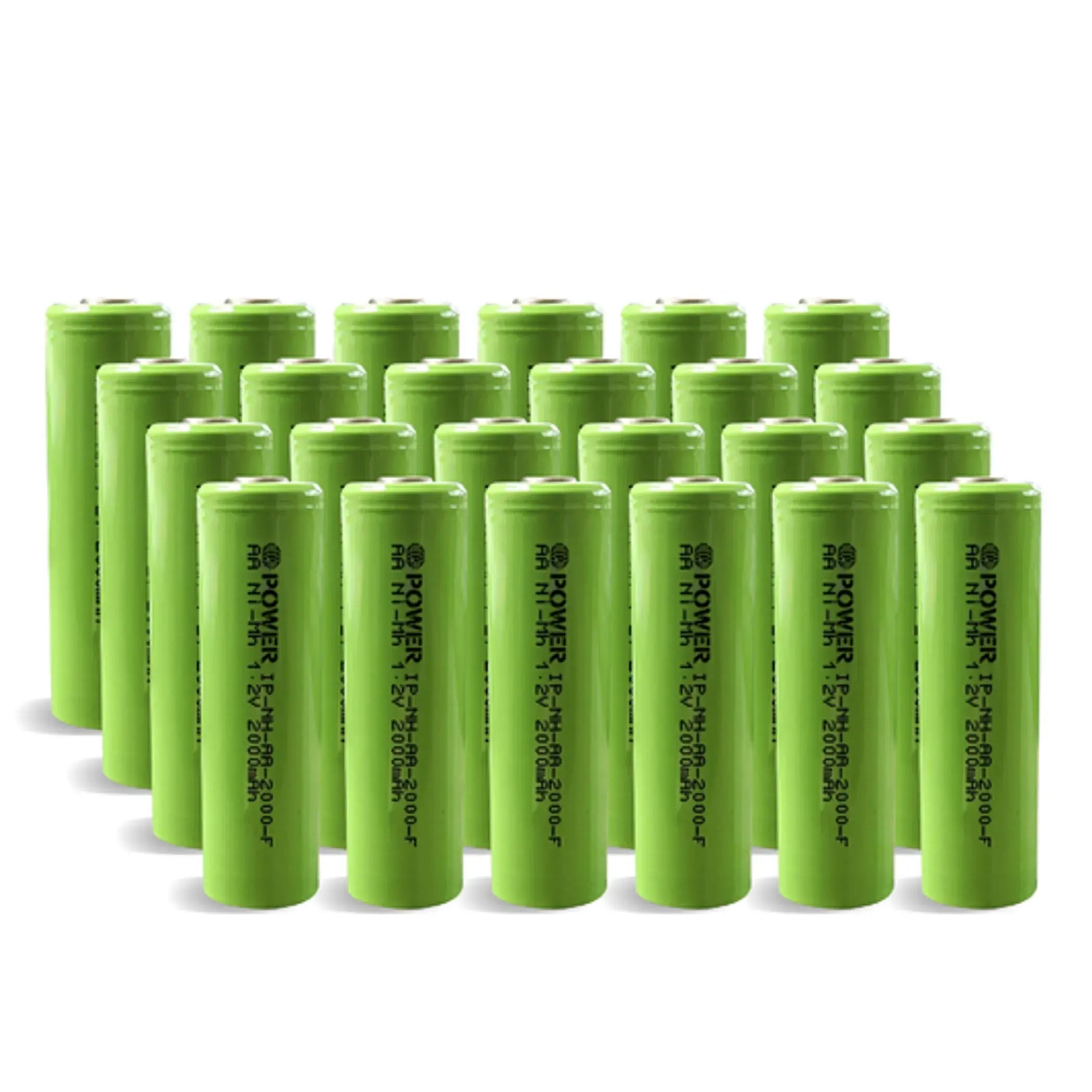 Ni-MH AA 2000mAh Rechargeable Flat Top Battery - 4 Pack IP Power