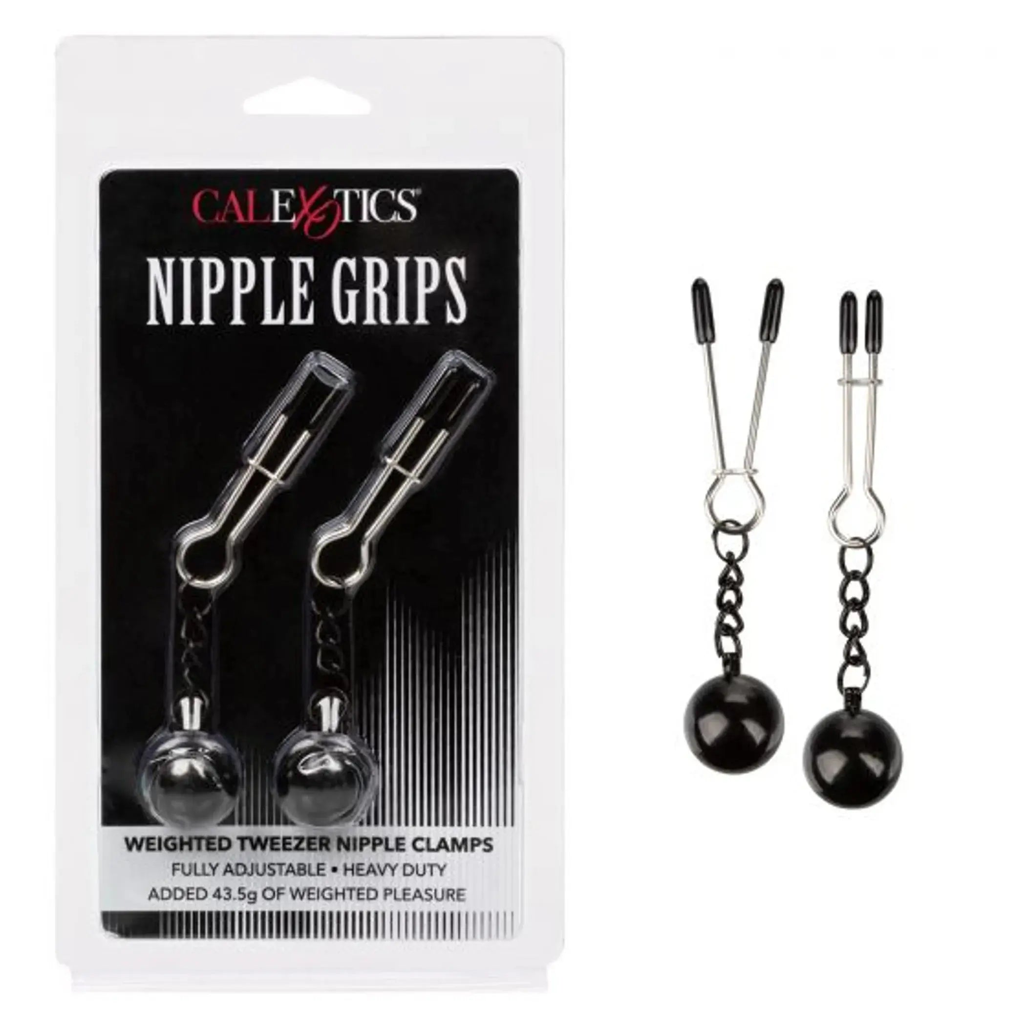 Nipple Grips Weighted Tweezer Nipple Clamps California Exotic Novelties