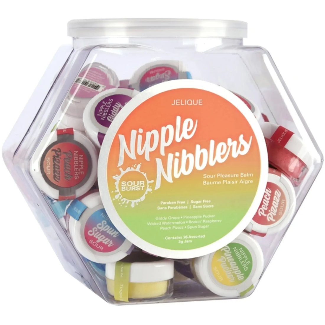 Nipple Nibblers Sour Pleasure Balm Assorted 36-Pack Classic Brands