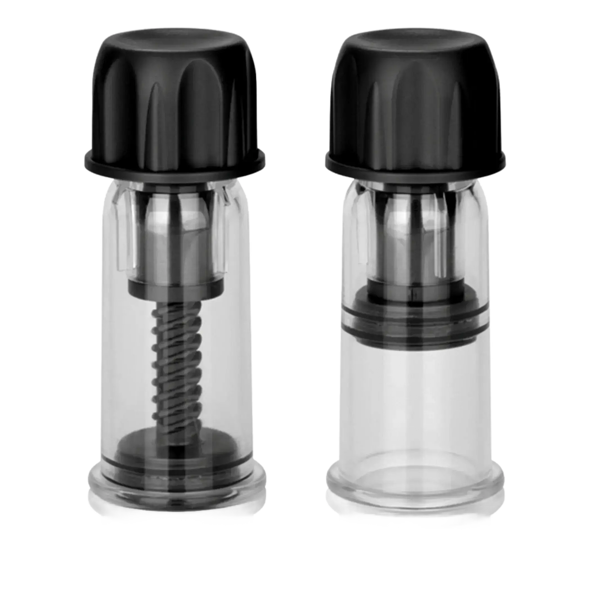 NIPPLE PLAY VACUUM TWIST SUCKERS BLACK California Exotic Novelties