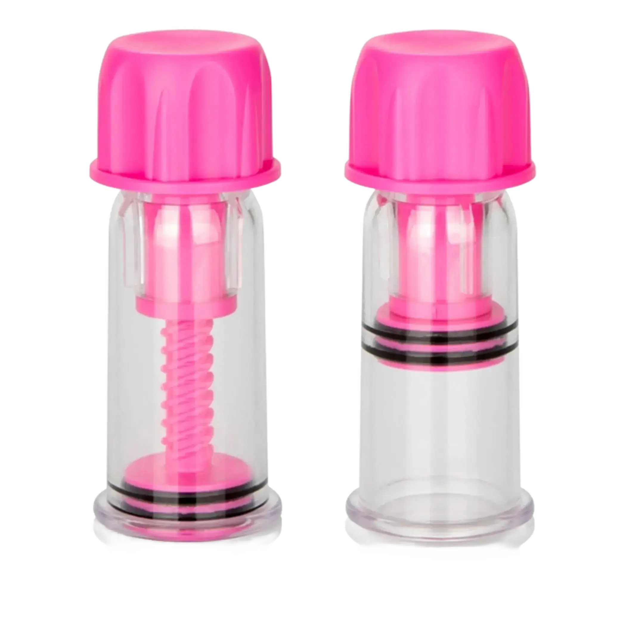 NIPPLE PLAY VACUUM TWIST SUCKERS PINK California Exotic Novelties