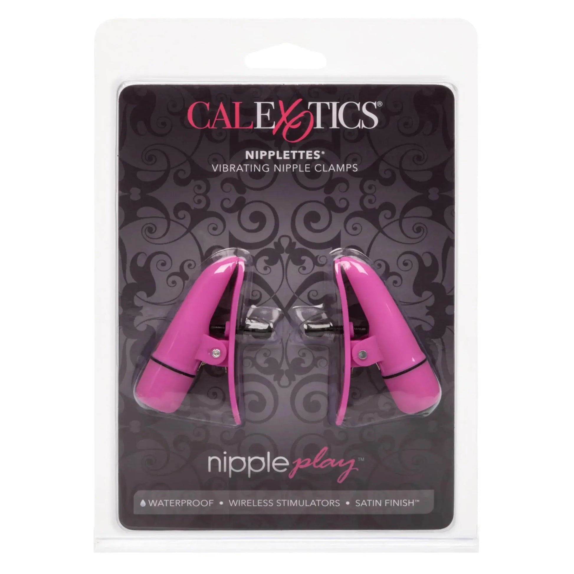 Nipplettes Pink Vibrating Nipple Clamps California Exotic Novelties