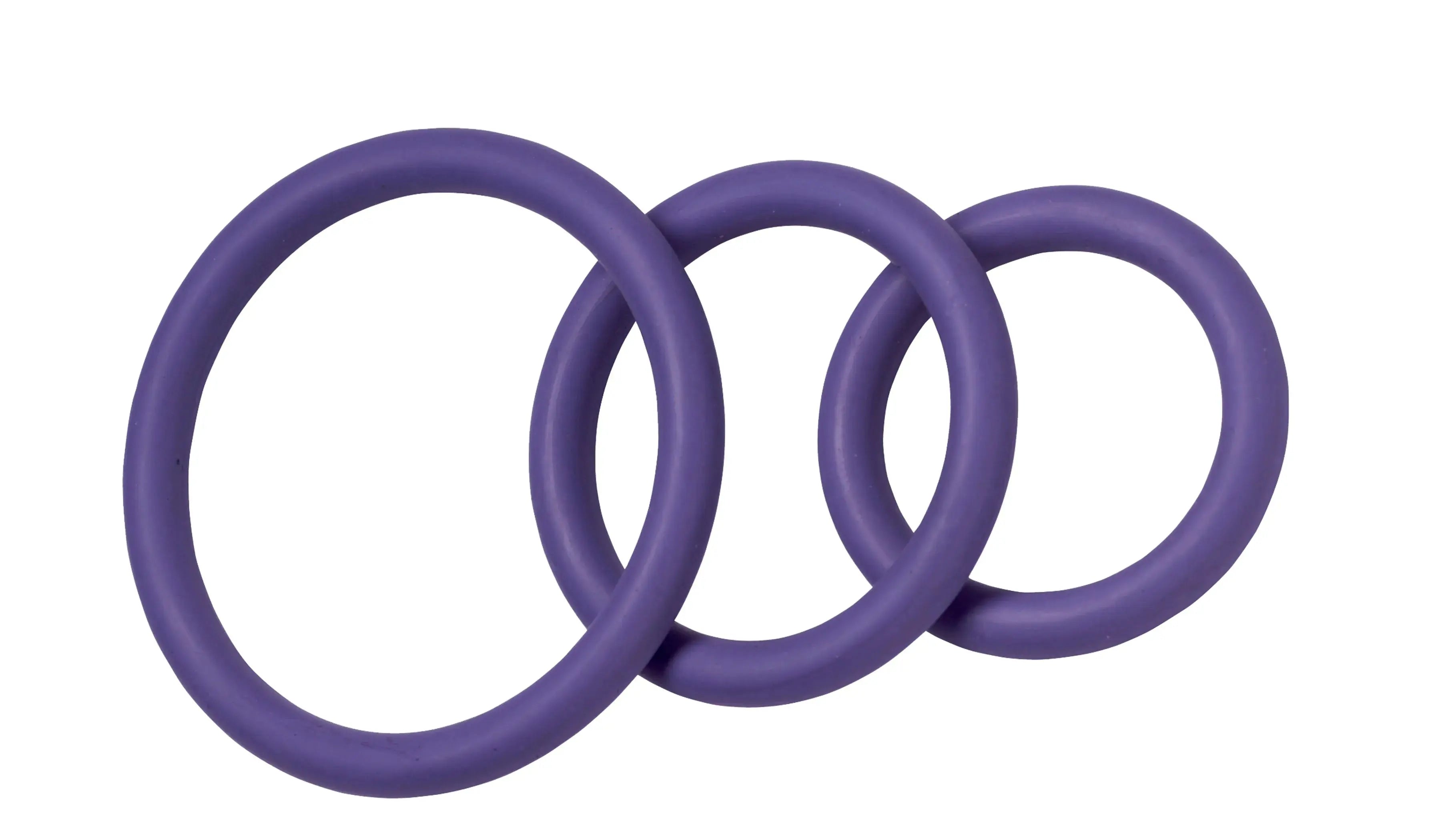 Nitrile Cock Ring Set Purple Spartacus