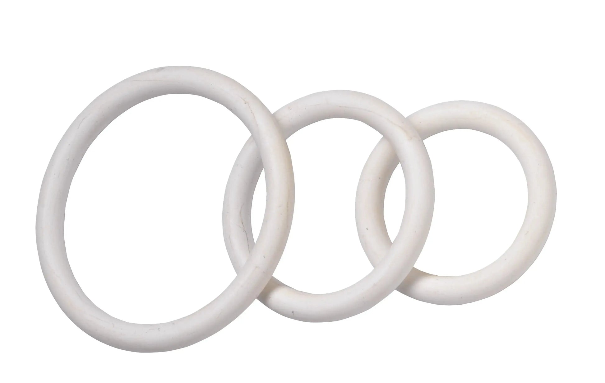 Nitrile Cock Ring Set White Spartacus