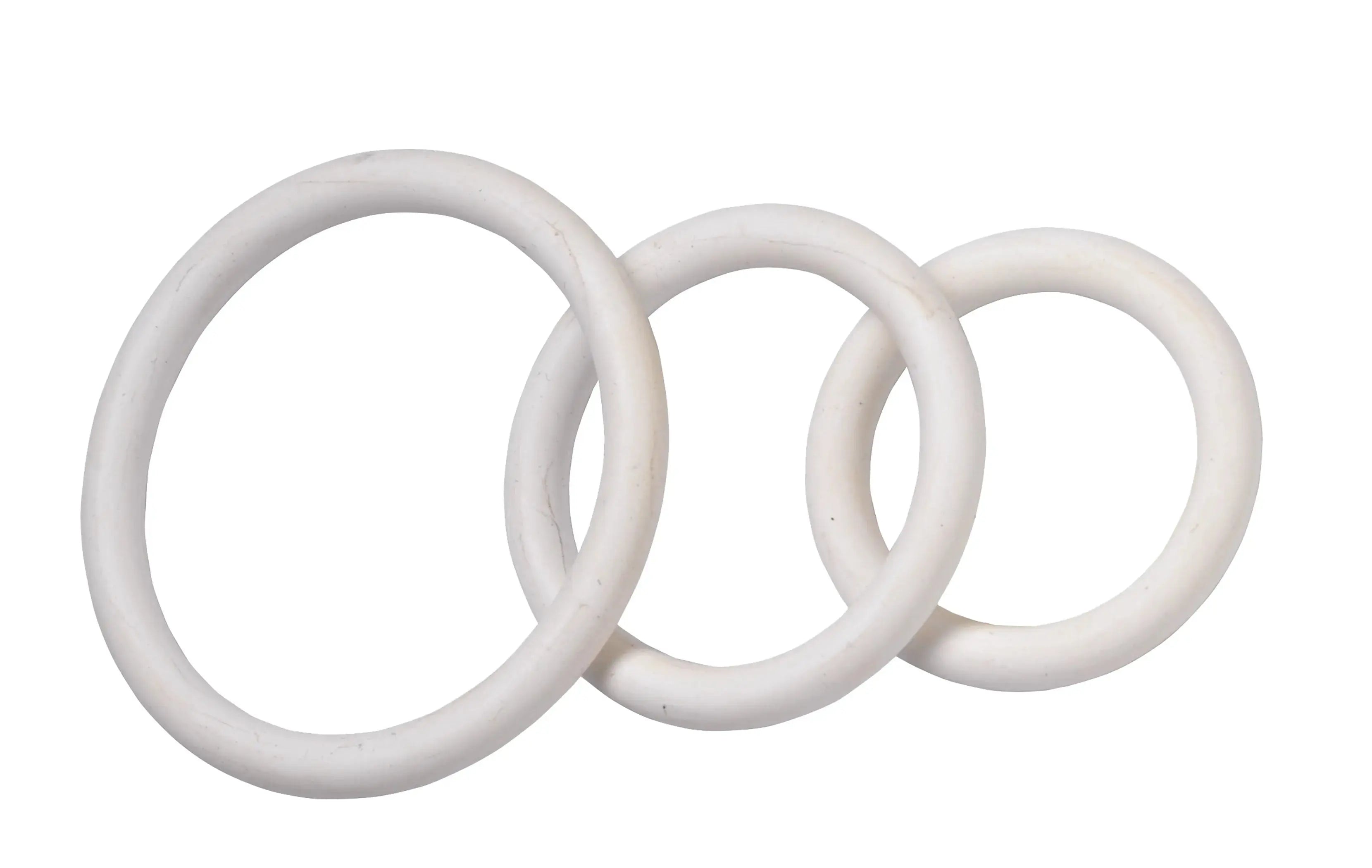 Nitrile Cock Ring Set White Spartacus