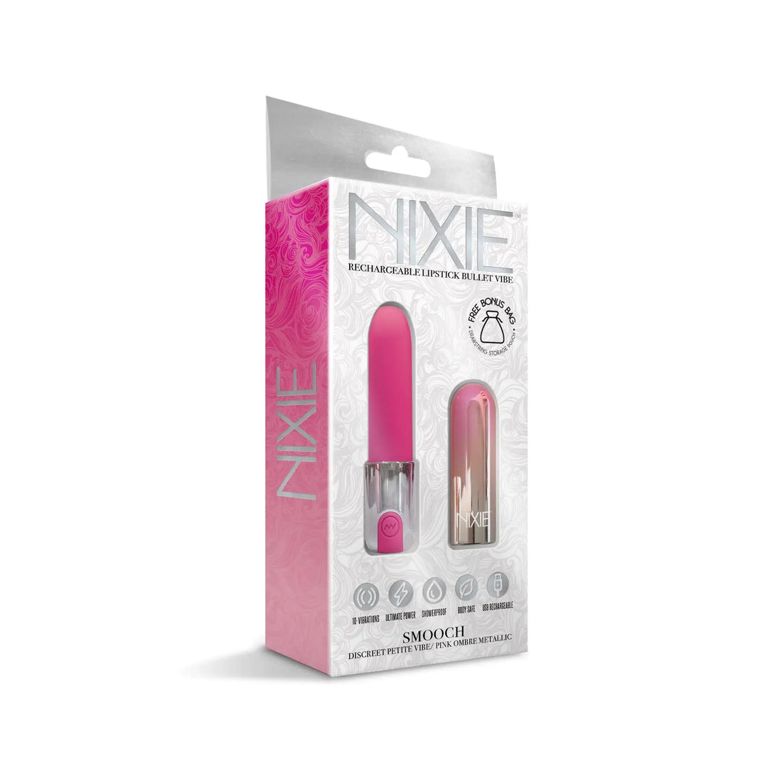 Nixie Lipstick Vibrator Pink Ombre Global Novelties